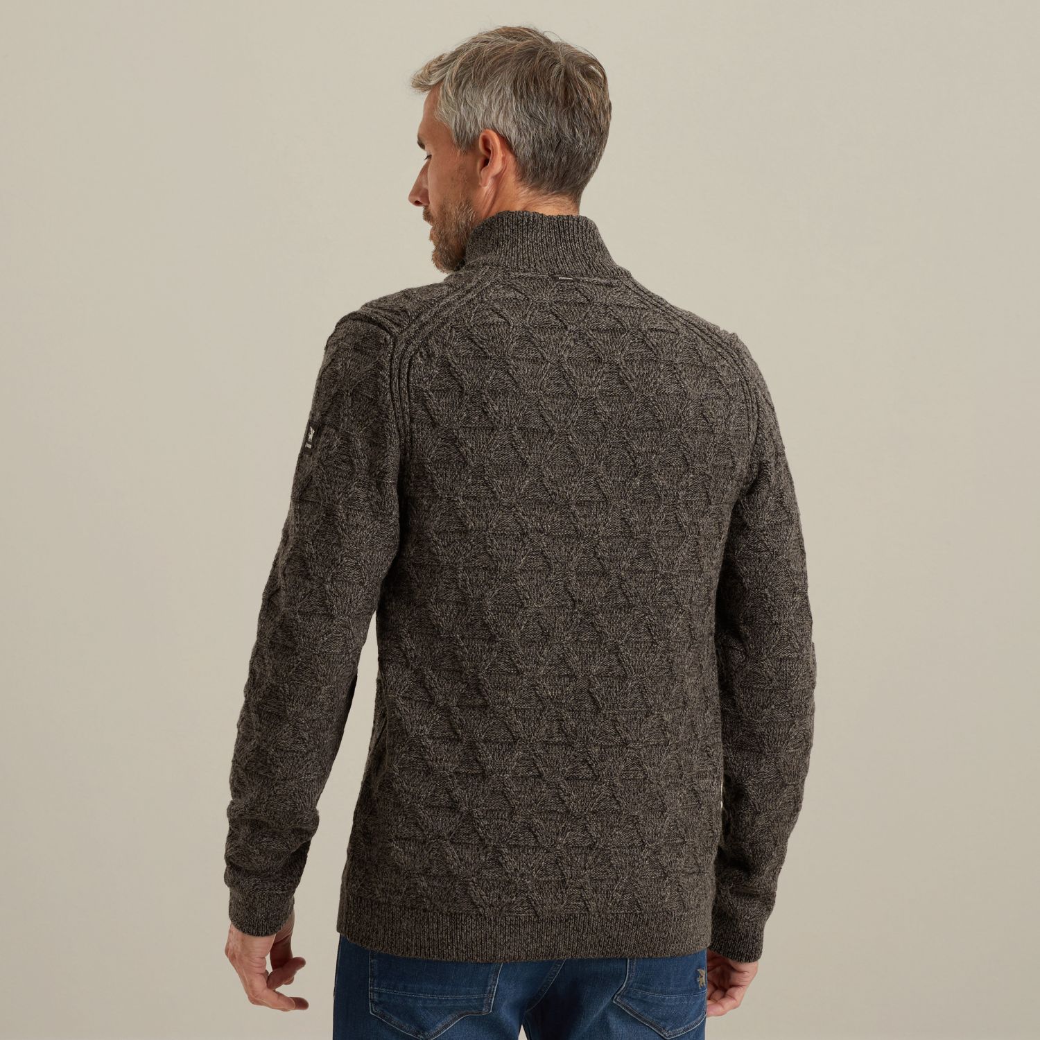 Пуловер Vanguard с полумолнией чёрный артикул VKW2510338-9141