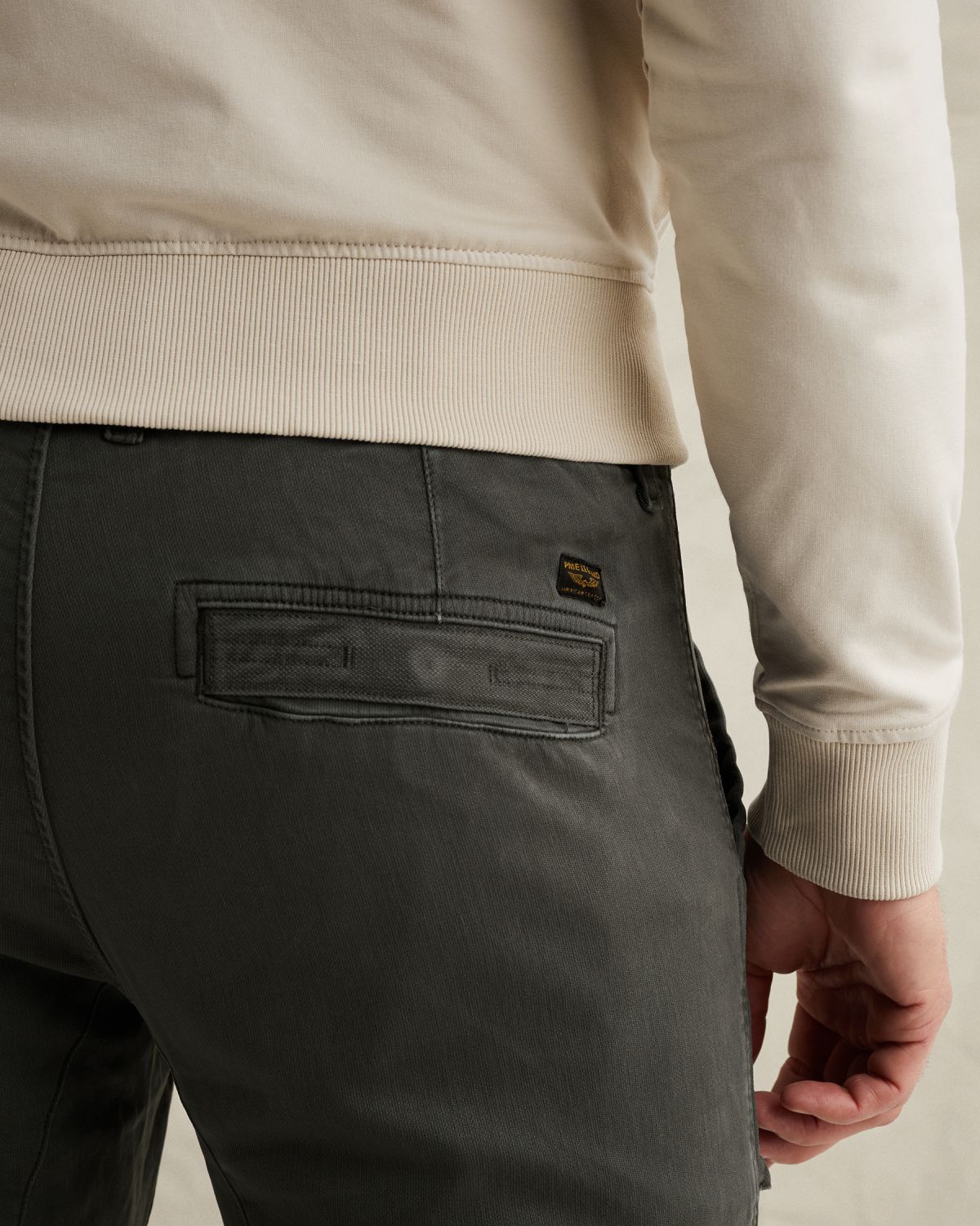 Брюки PME Legend Flightrider с эластичным поясом серые артикул PTR2602628-9114