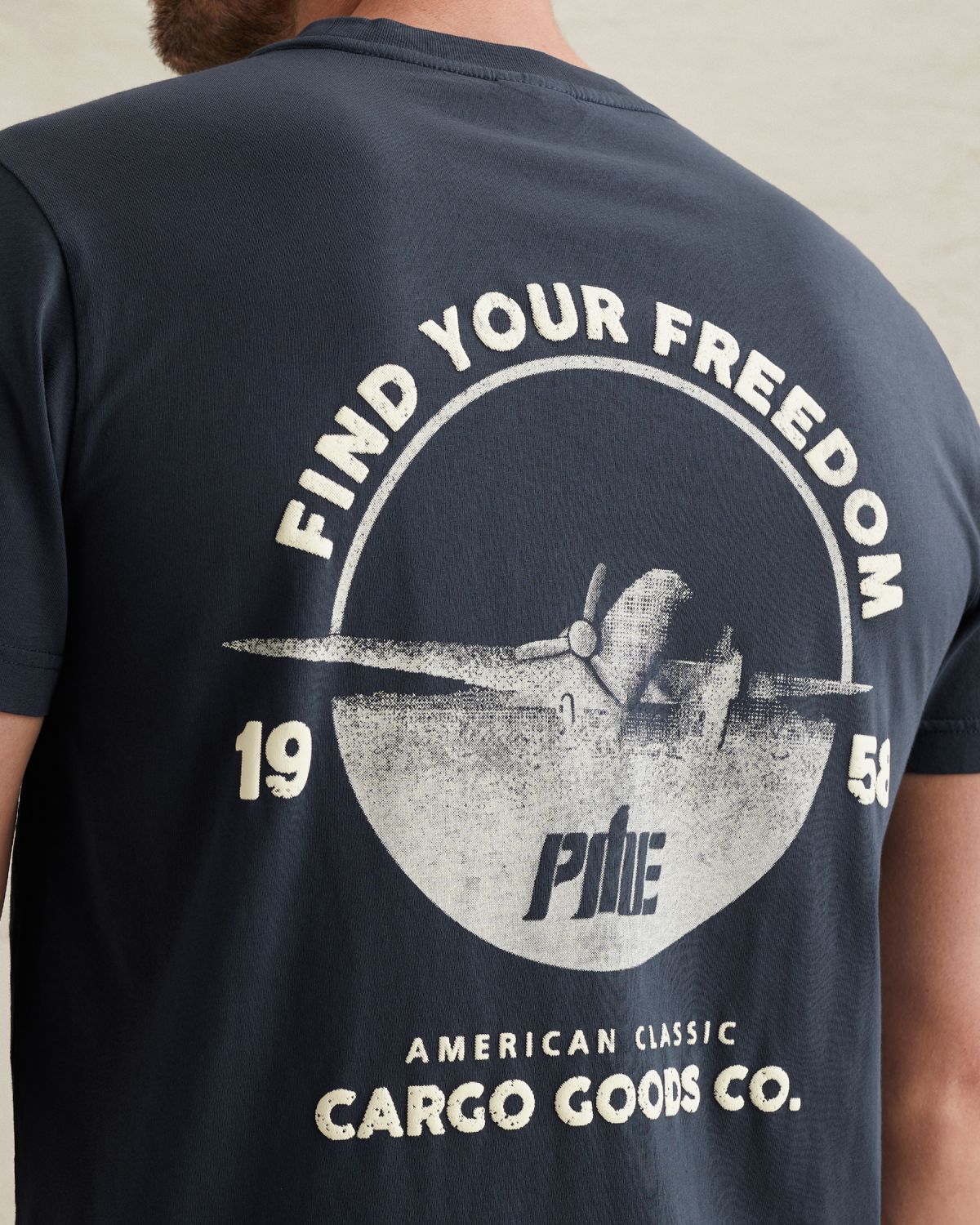 Футболка PME Legend с принтом синяя артикул PTSS2602580-5116