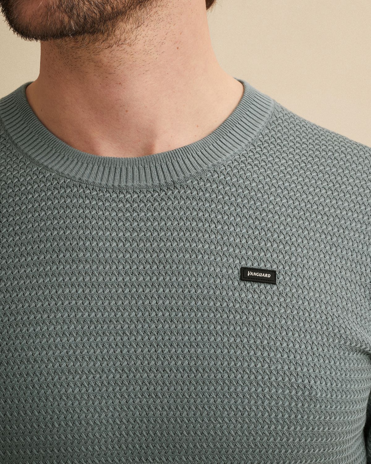 Футболка Vanguard с фактурой синяя артикул VTSS2602508-5228