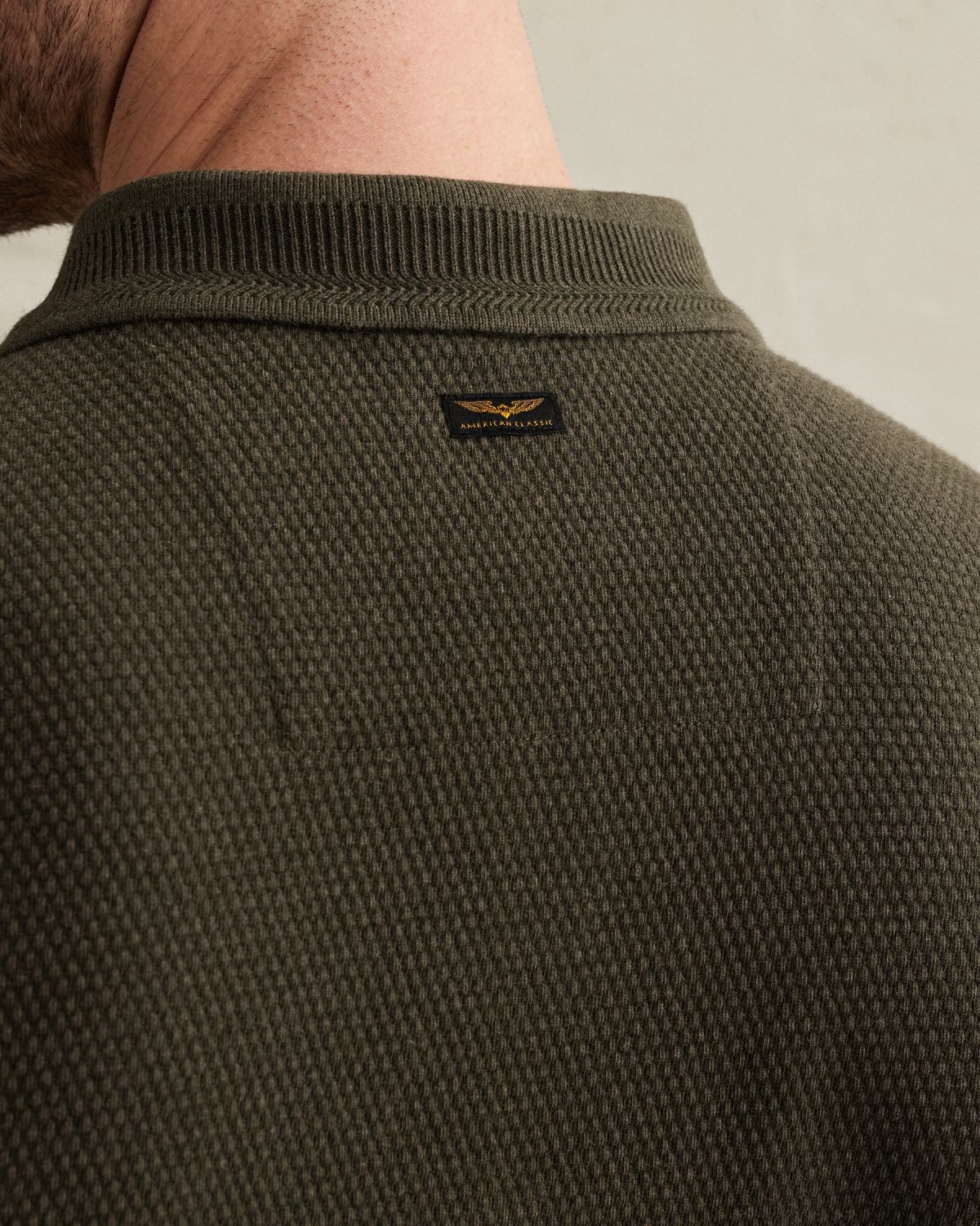 Поло PME Legend фактурное зелёное артикул PPSS2602856-8039