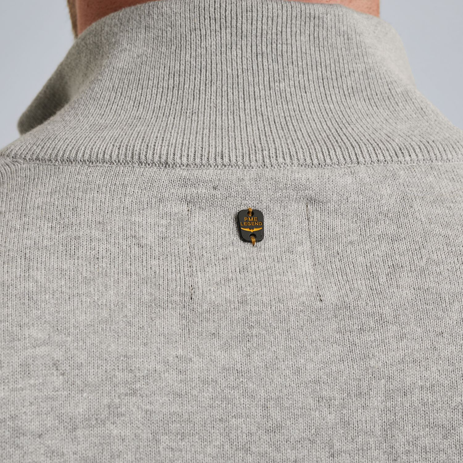 Кардиган PME Legend с молнией серый артикул PKC2508355-921