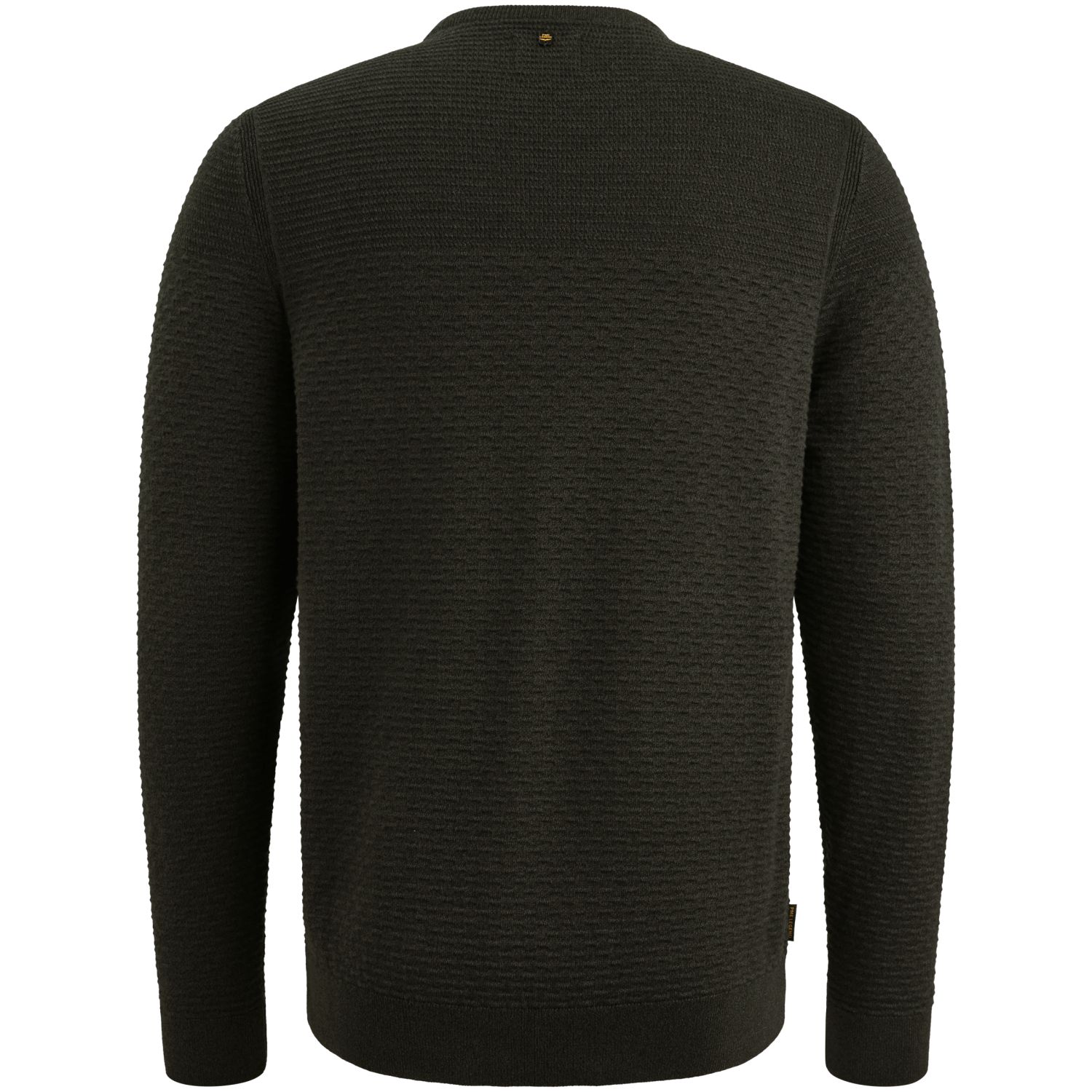 Пуловер PME Legend с рёберным воротником чёрный артикул PKW2510300-999