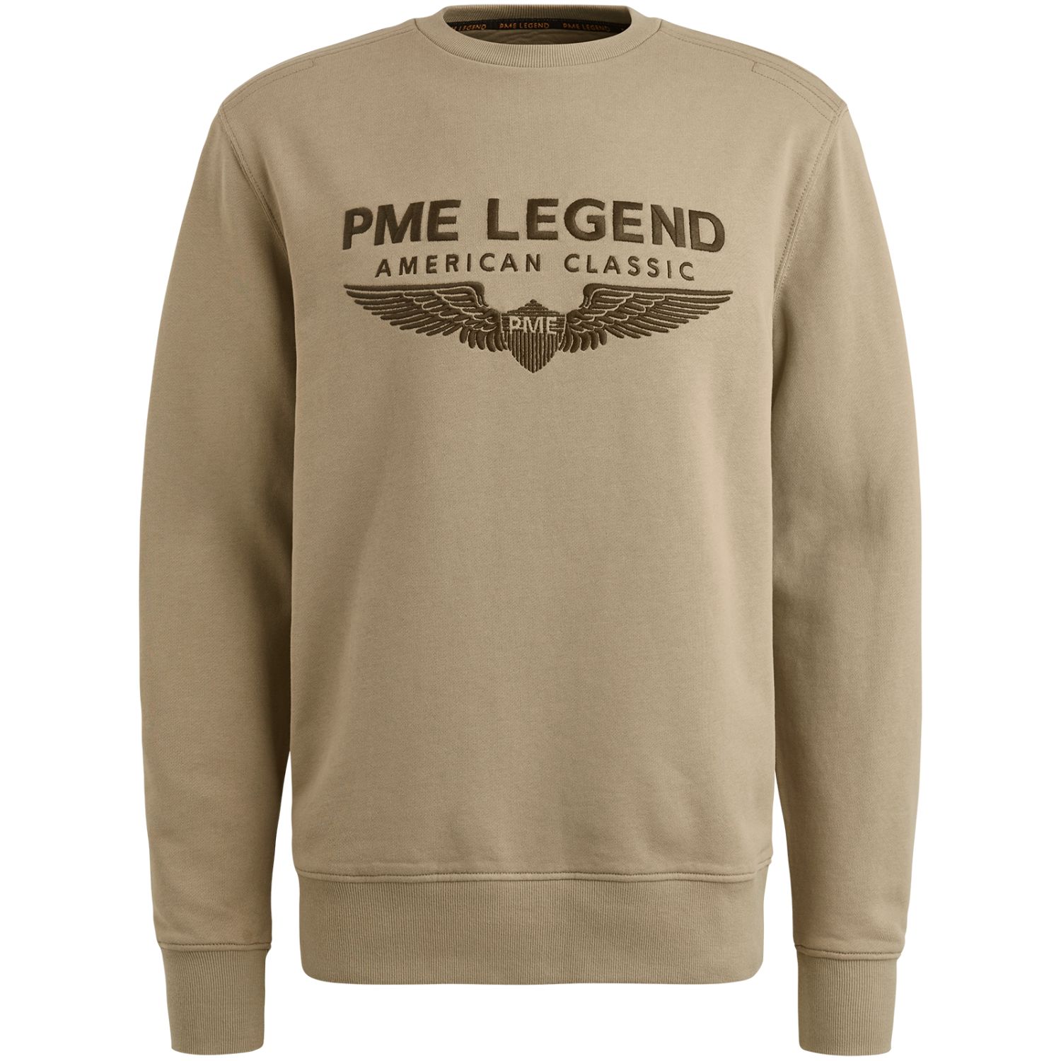 Свитшот PME Legend с логотипом бежевый артикул PSW2508440-8011