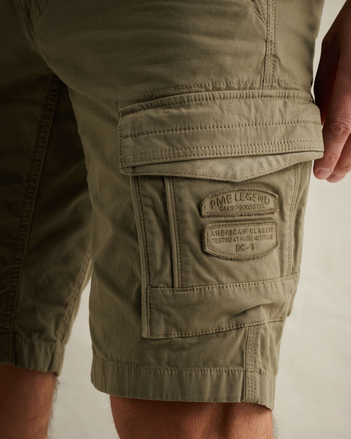 Шорты PME Legend Rotor карго прямого кроя зелёные артикул PSH2603650-8016