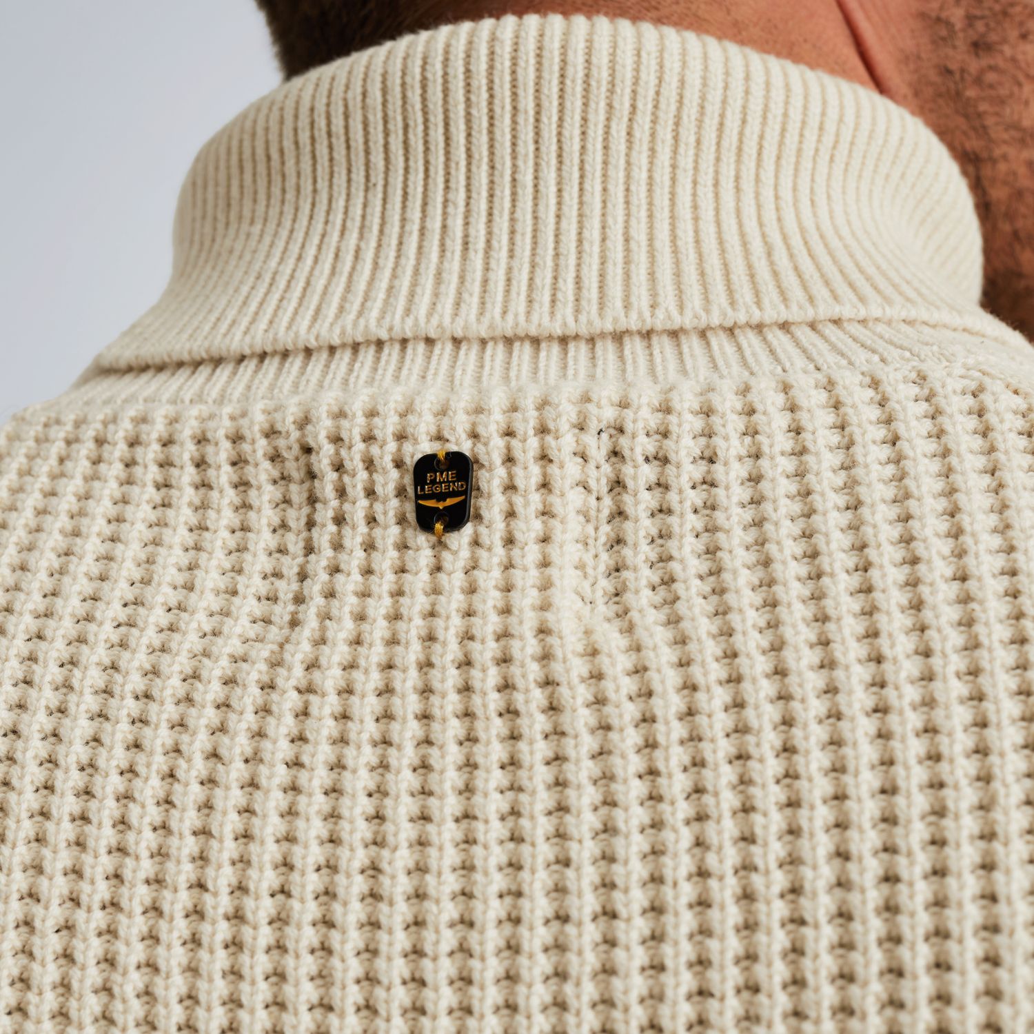 Водолазка PME Legend с текстурой серая артикул PKW2510302-910