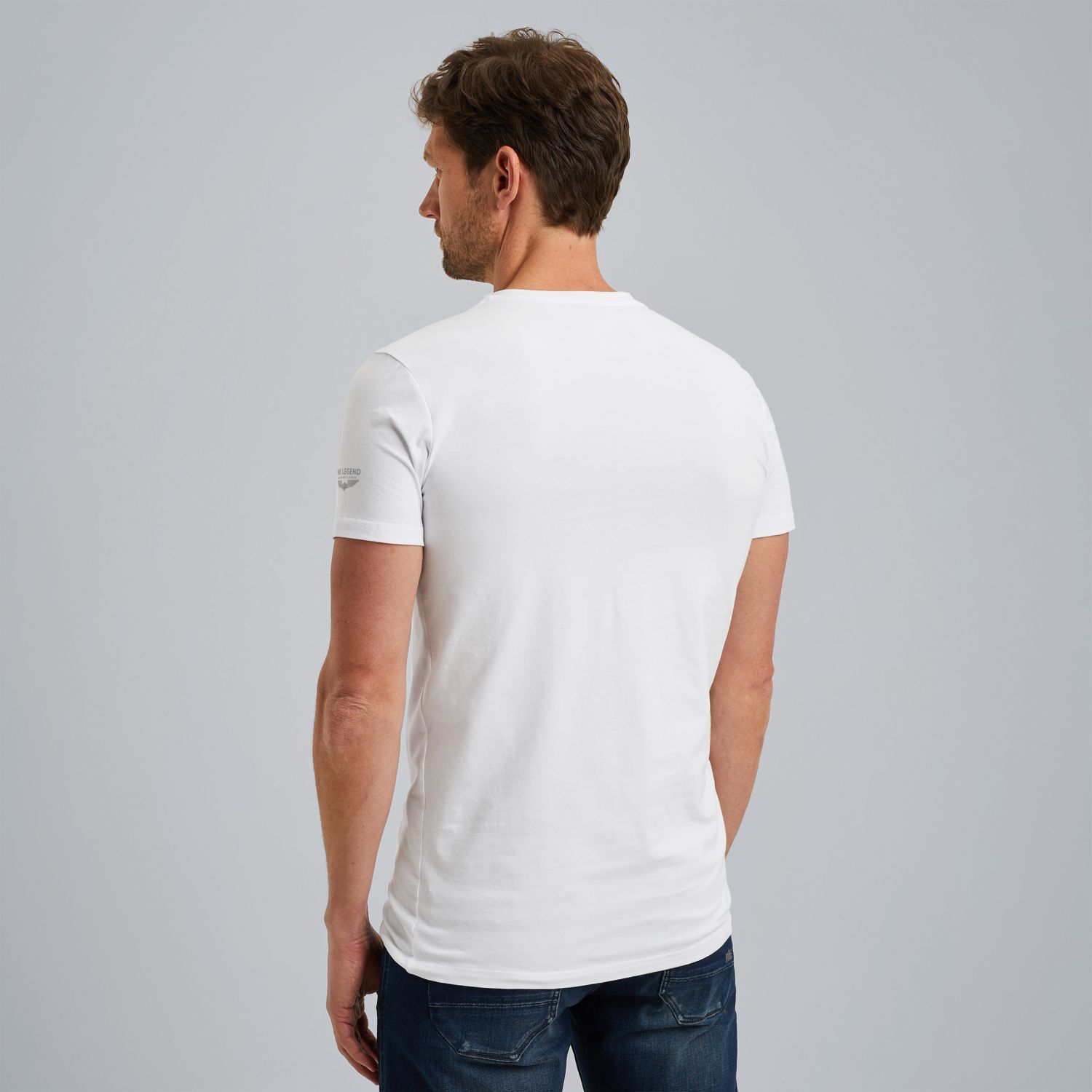 Футболка PME Legend в упаковке 2 шт. с V-образным вырезом белая артикул PUW00230-900