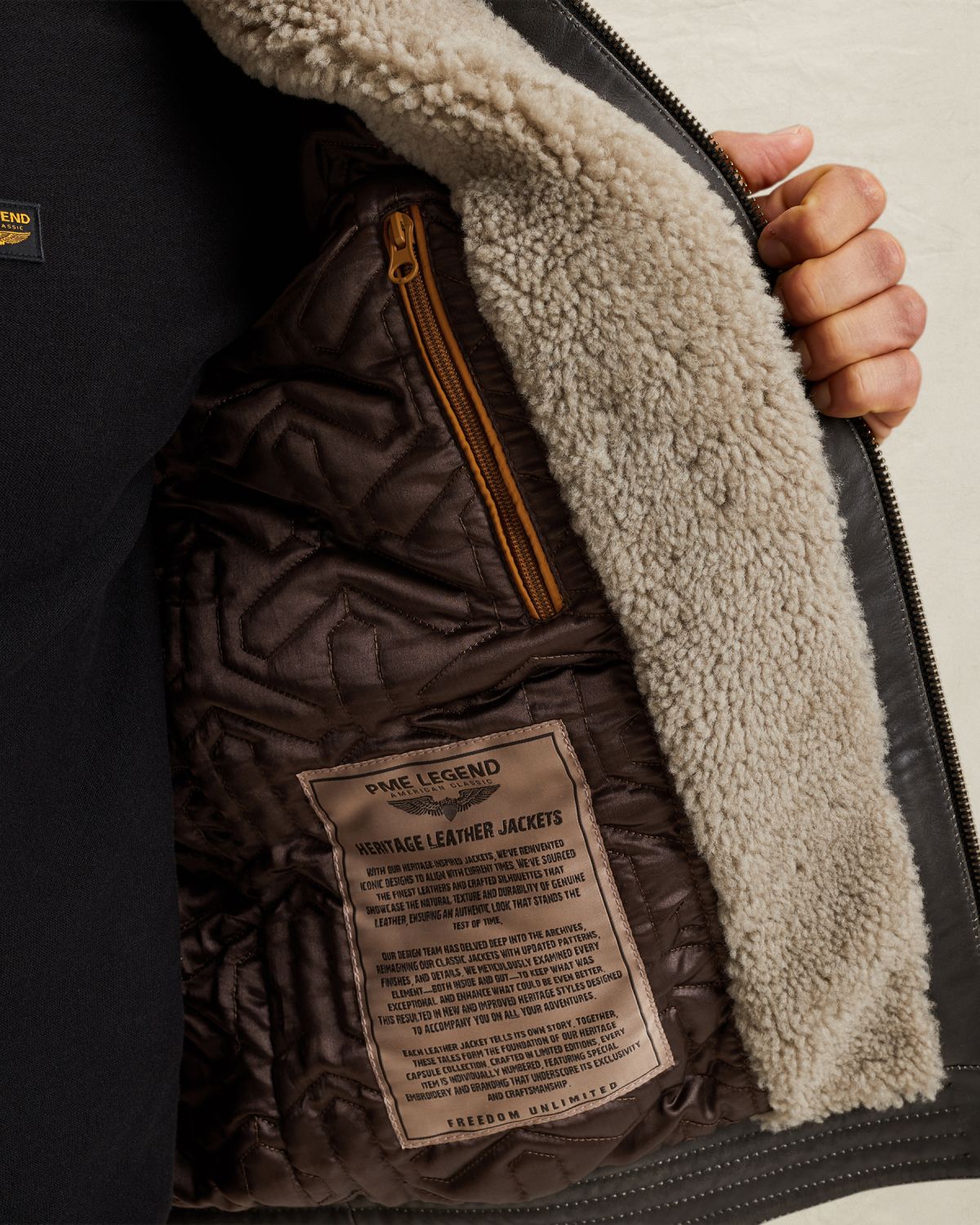 Куртка PME Legend Auckland Fur серая артикул PLJ650008-9703