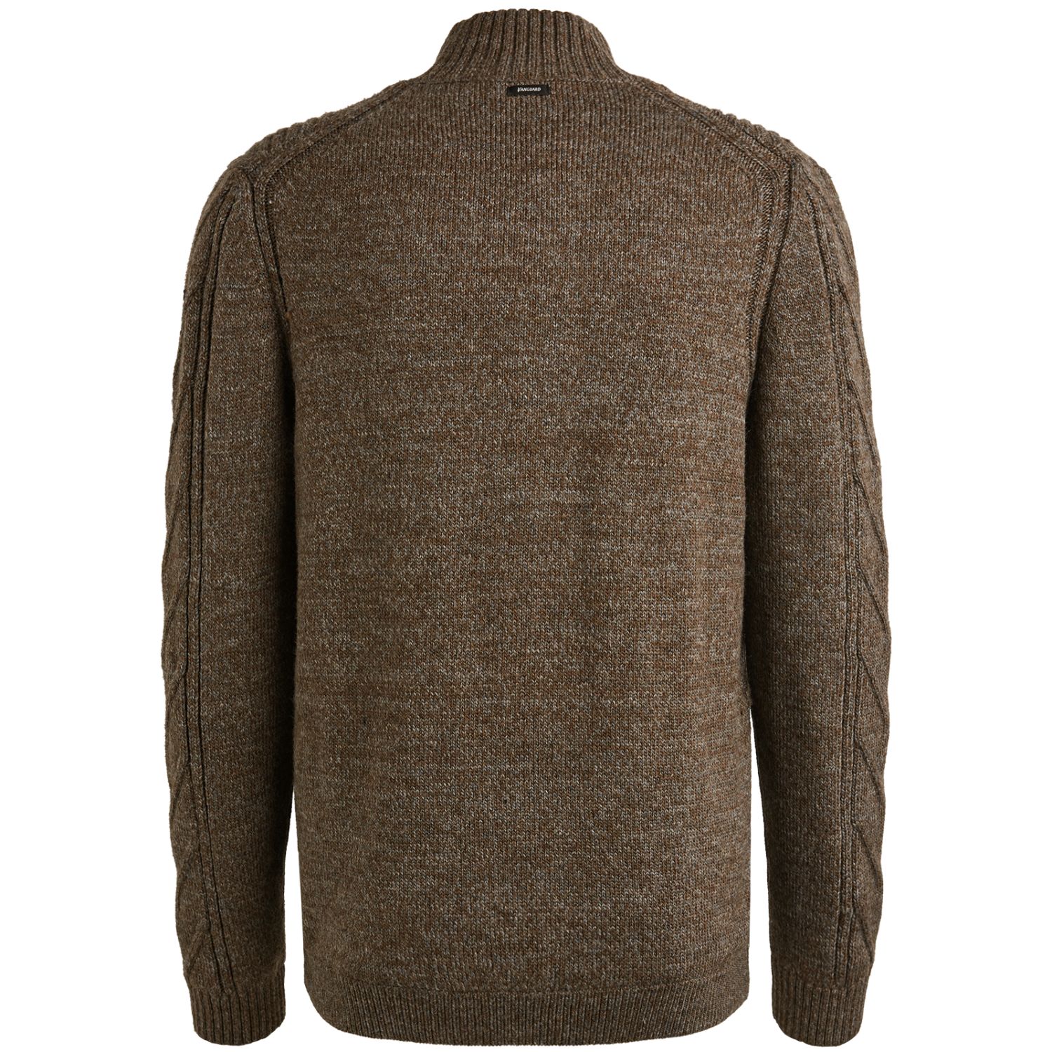 Кардиган Vanguard с воротником-стойкой коричневый артикул VKC2509382-8078