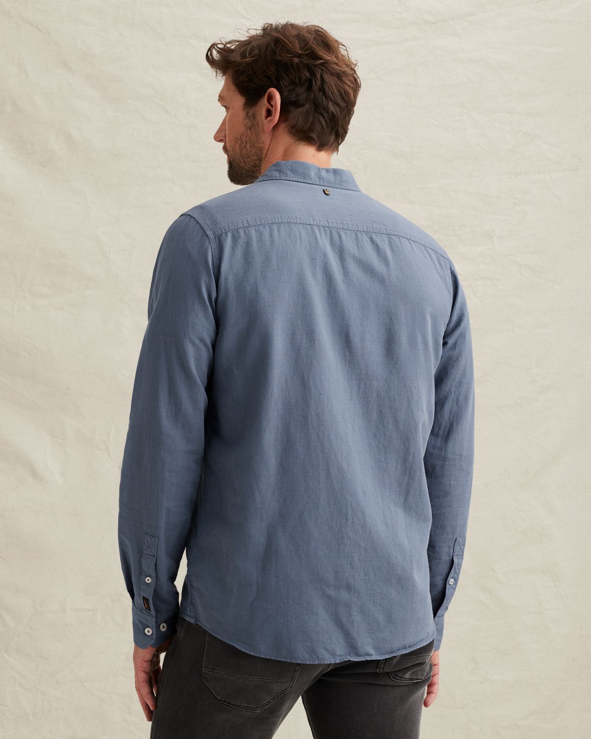 Рубашка с эффектом покраски готового изделия разноцветная артикул PSI2603243-5052