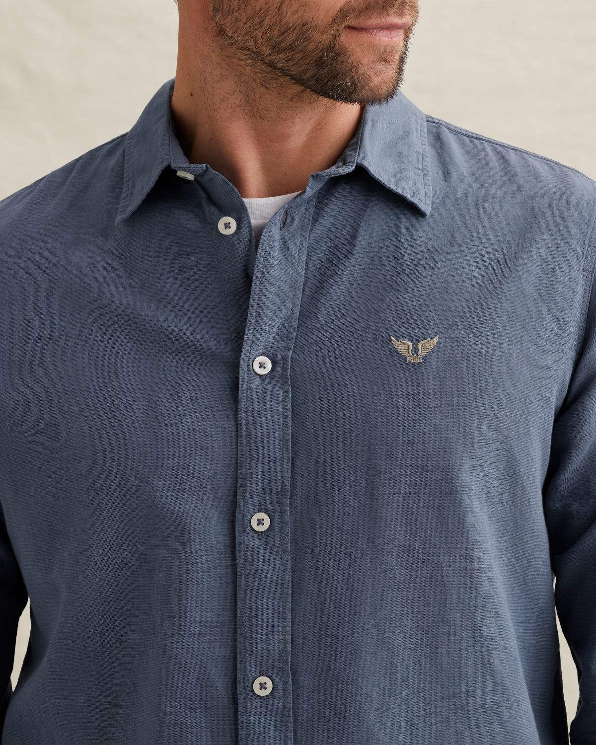 Рубашка с эффектом покраски готового изделия разноцветная артикул PSI2603243-5052