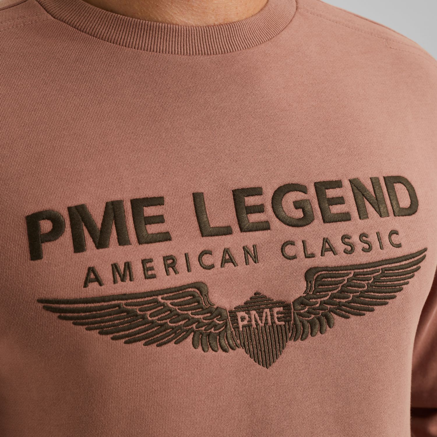 Свитшот PME Legend с логотипом розовый артикул PSW2508440-8202