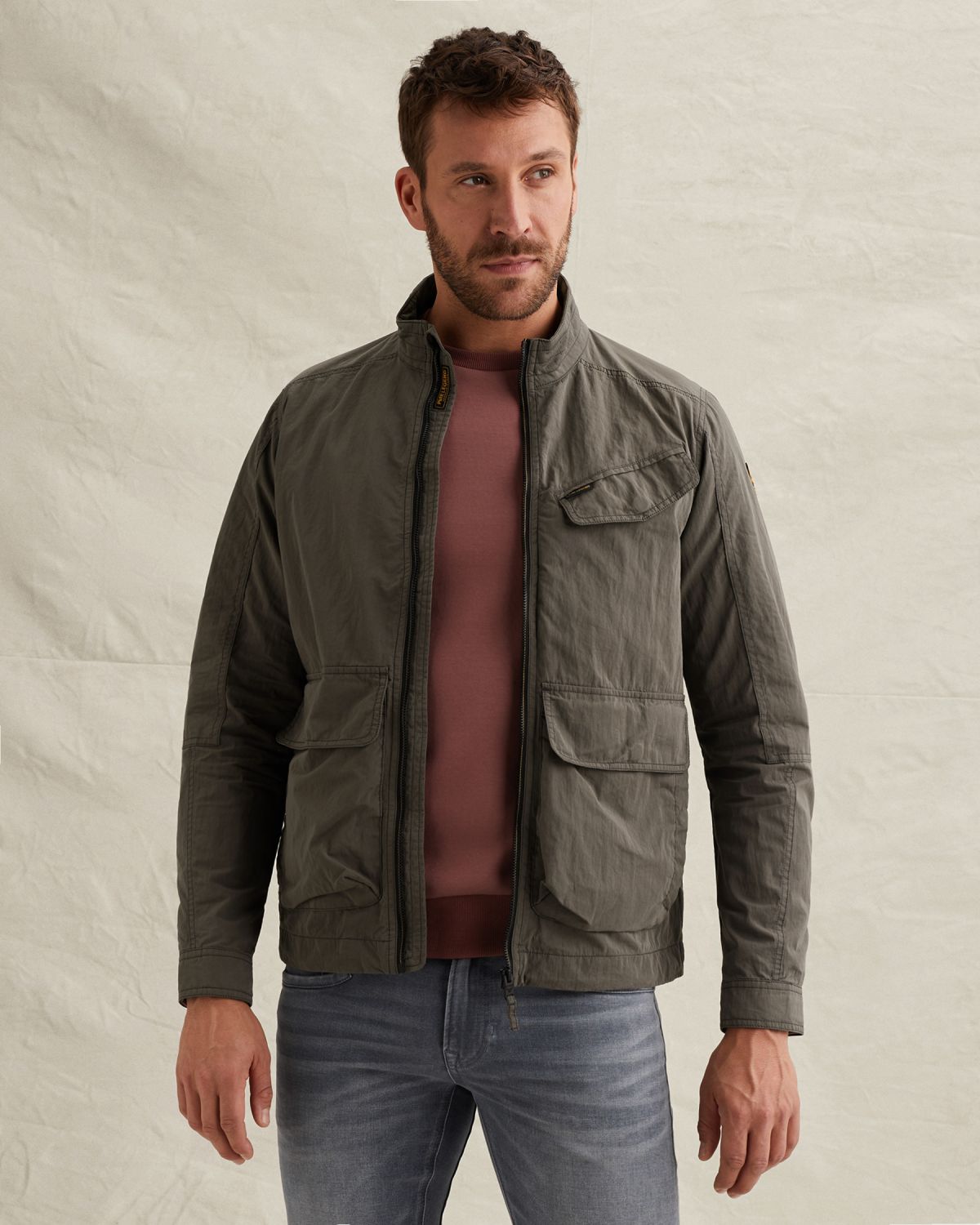 Куртка PME Legend короткая с карманами зелёная артикул PJA2602107-8039