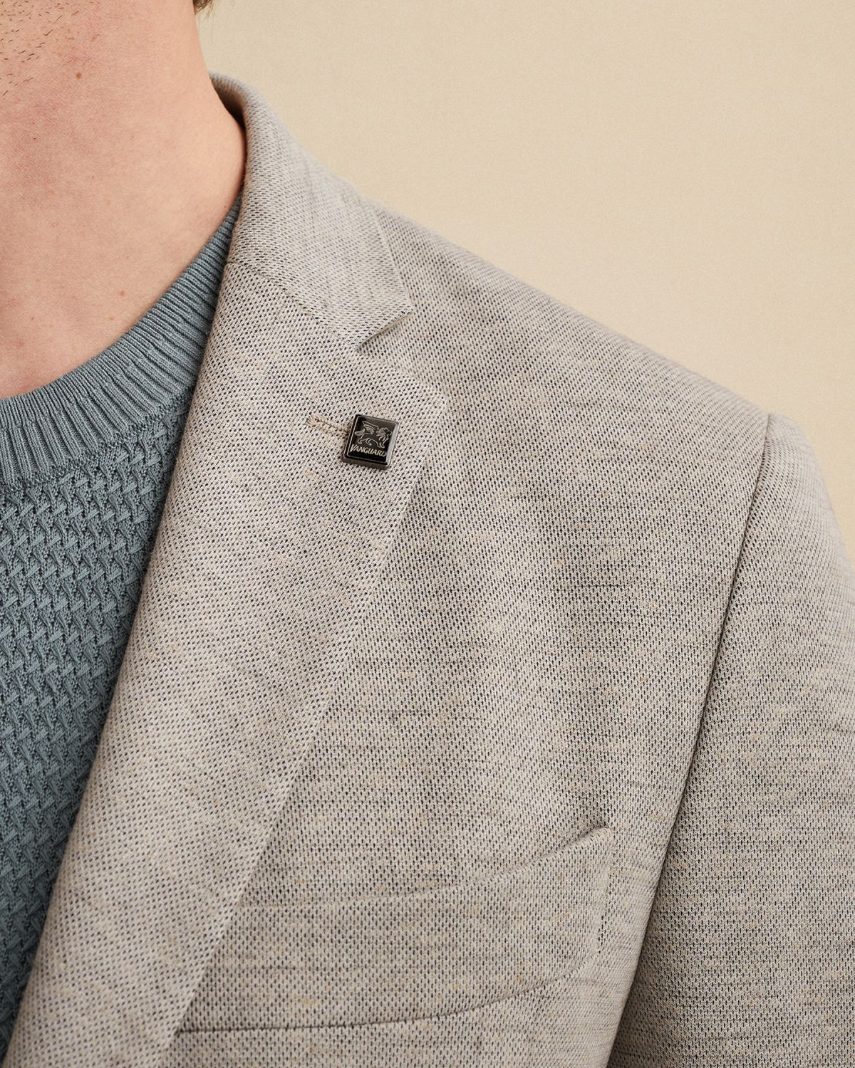 Пиджак Vanguard Scura с текстурой коричневый артикул VBL2602193-8265