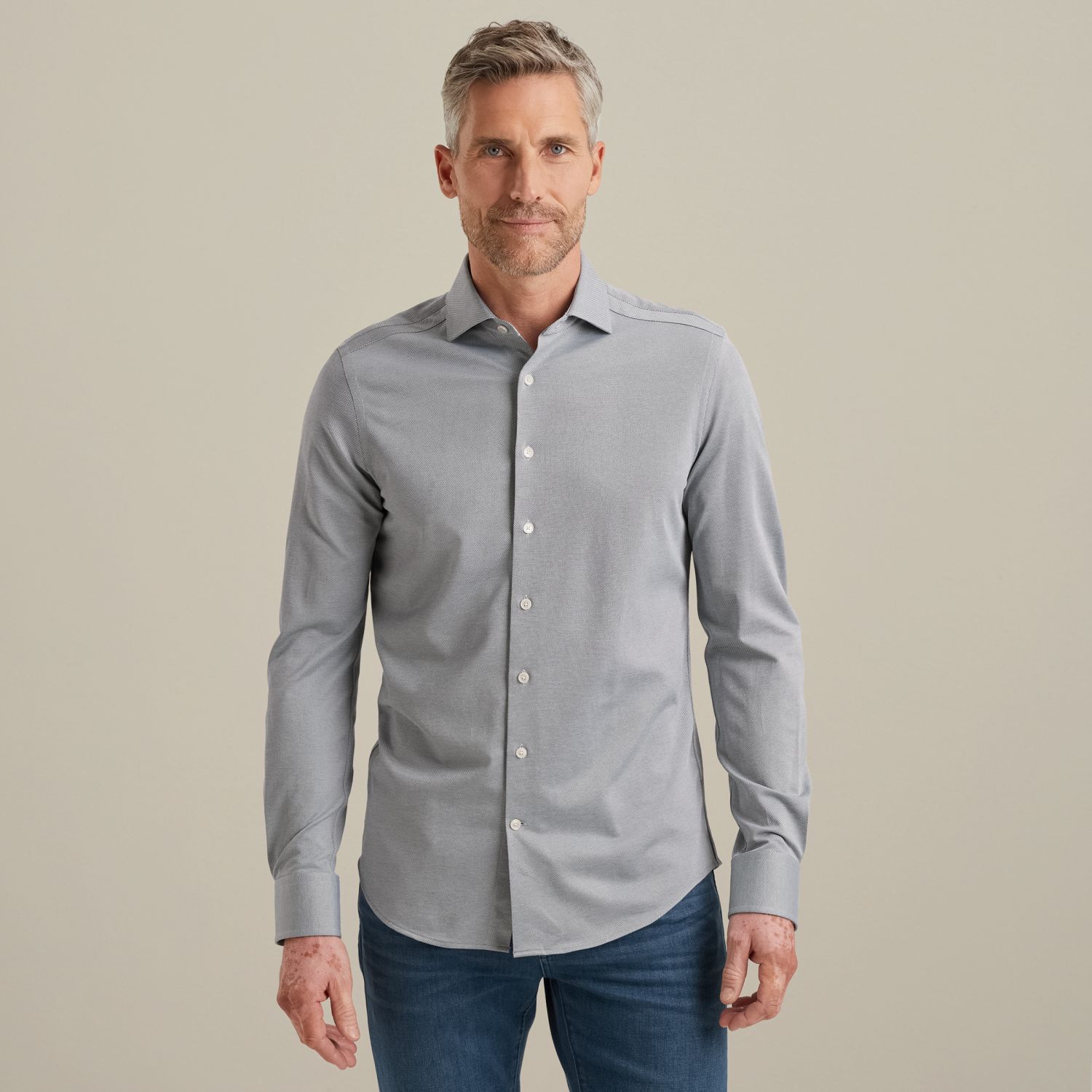 Рубашка Vanguard джерси с четырёхсторонней эластичностью синяя артикул VSI2509225-5279