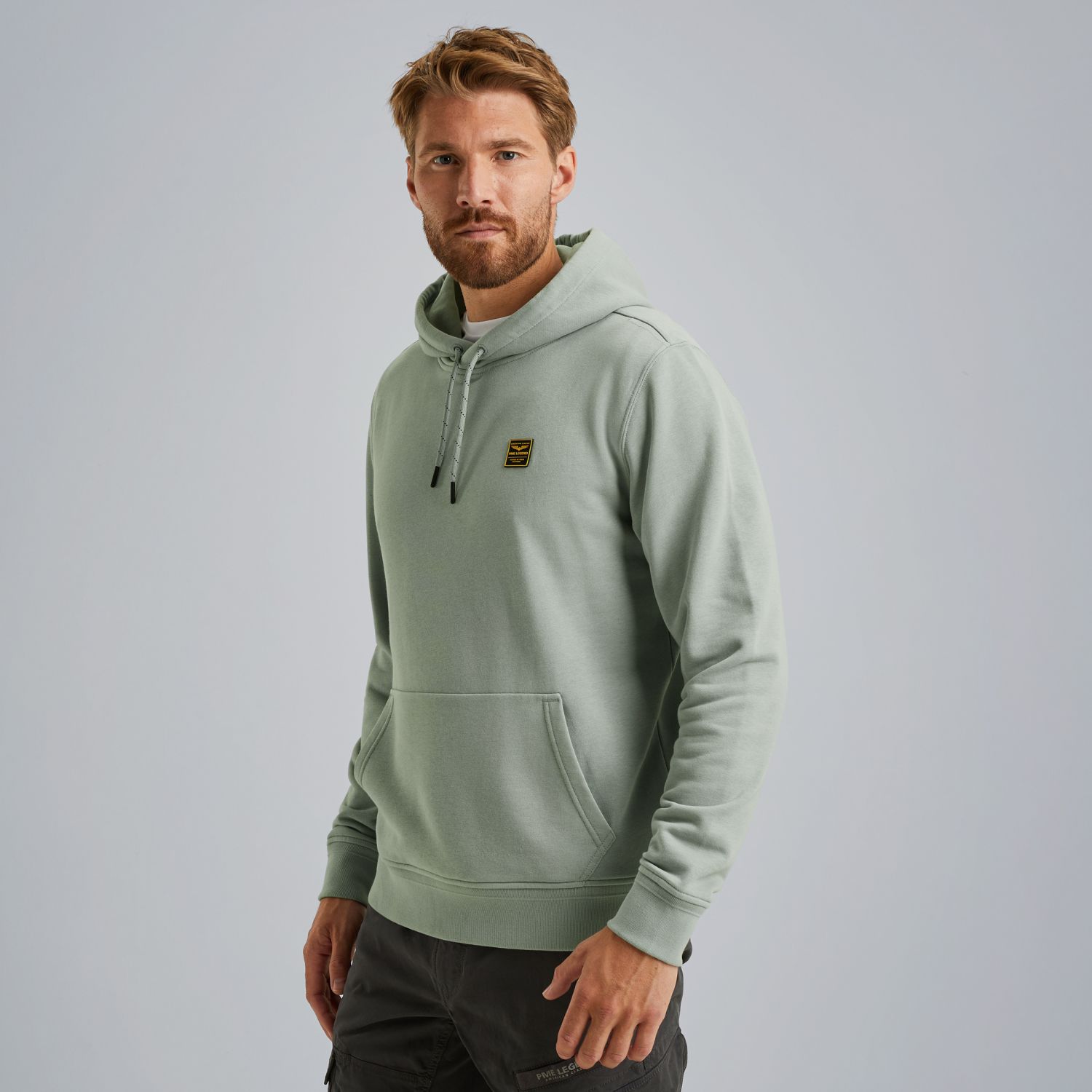 Толстовка PME Legend с карманом кенгуру зелёная артикул PSW2508421-5226