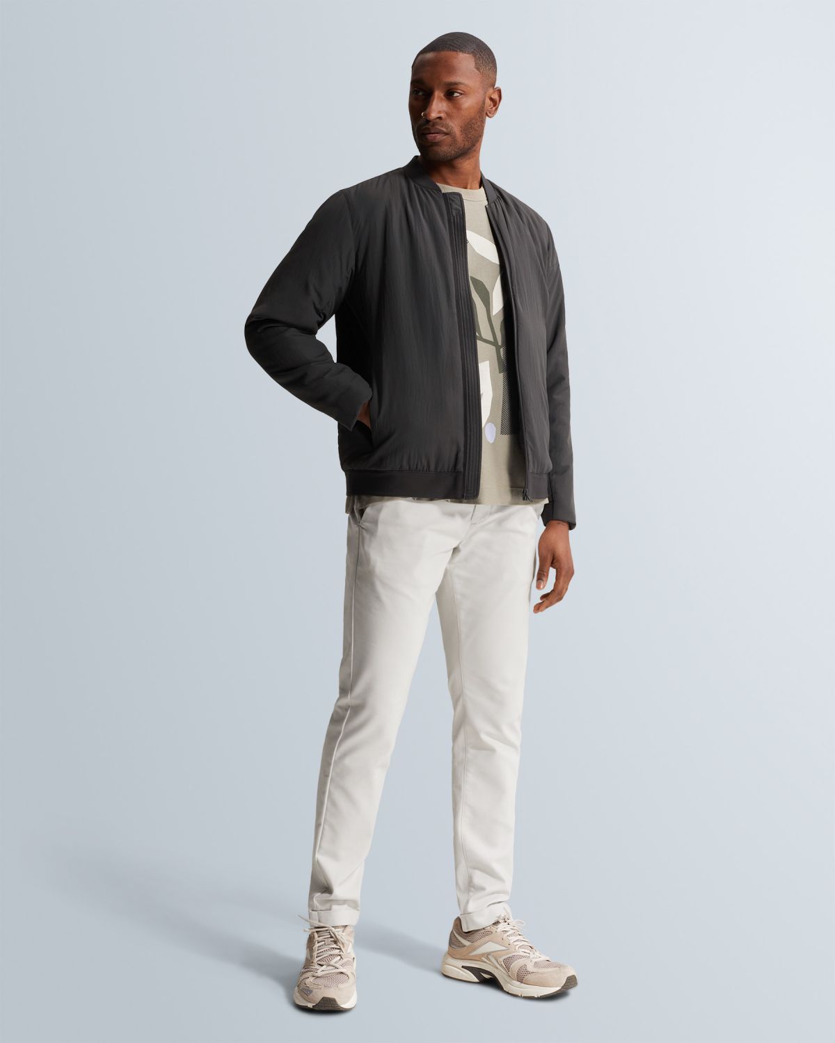 Брюки Cast-Iron Riser узкие бежевые артикул CTR2602600-7178