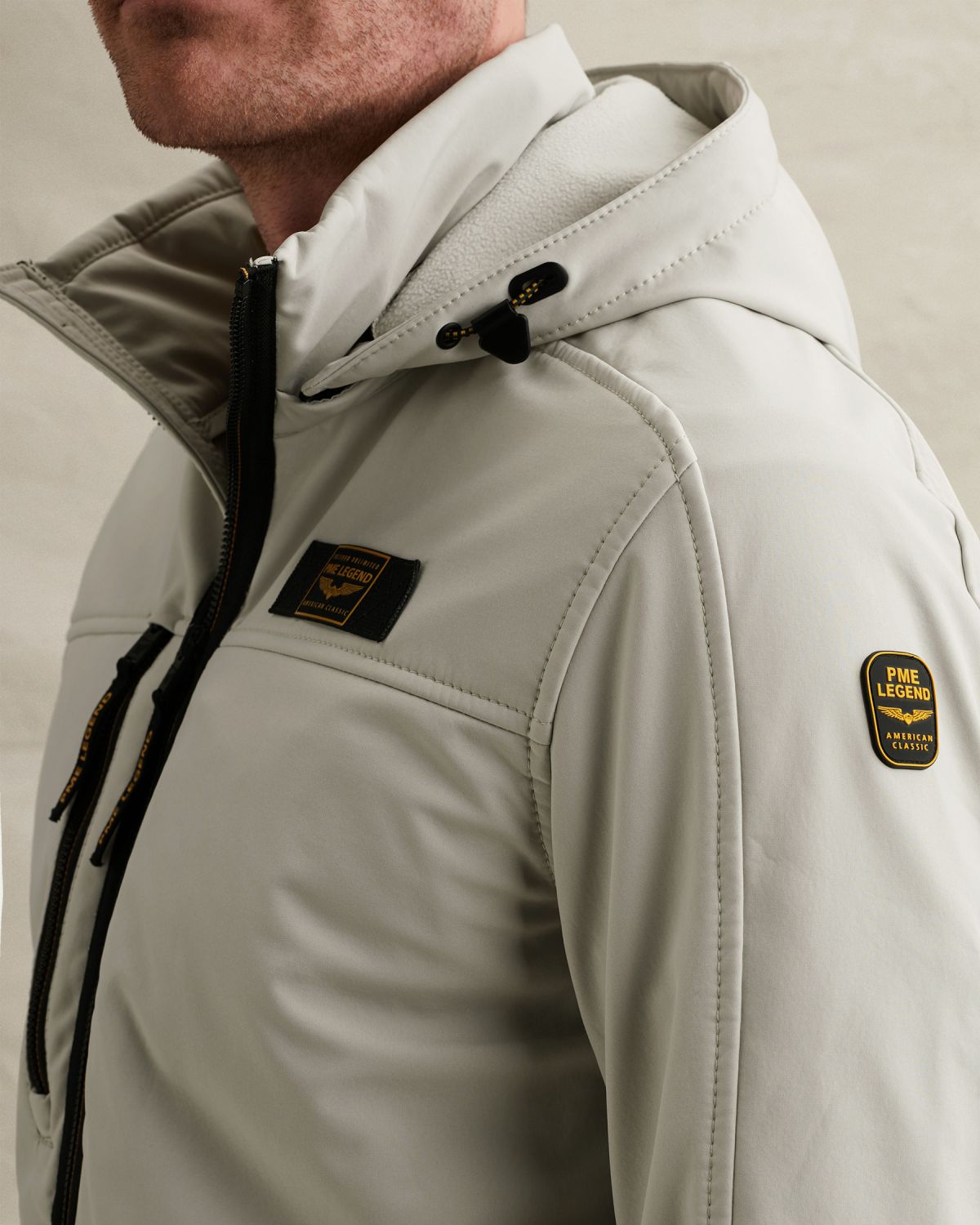 Куртка PME Legend со съёмным капюшоном и множеством карманов серая артикул PJA2602109-5015