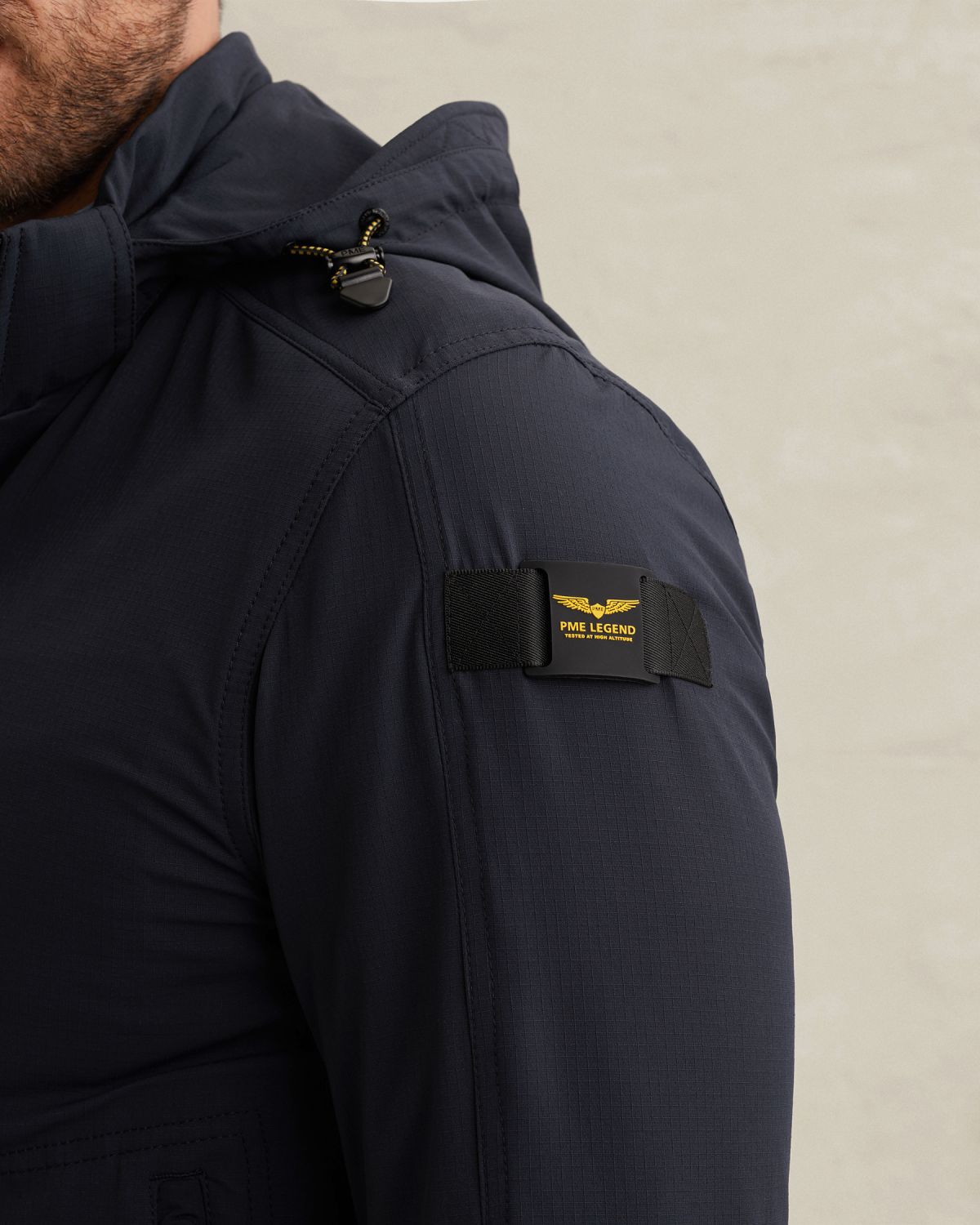 Куртка PME Legend Stretch Flight с съёмным капюшоном синий артикул PJA2602124-5281