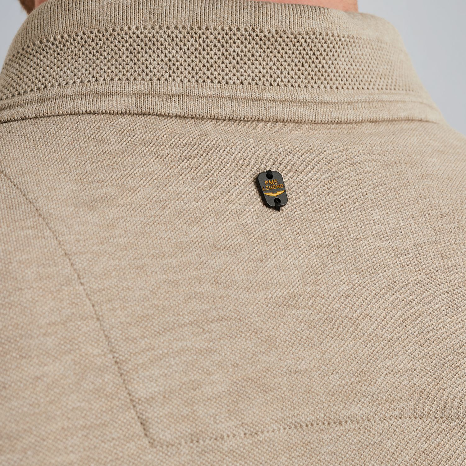 Поло с принтом коричневое артикул PPSS2506889-7144