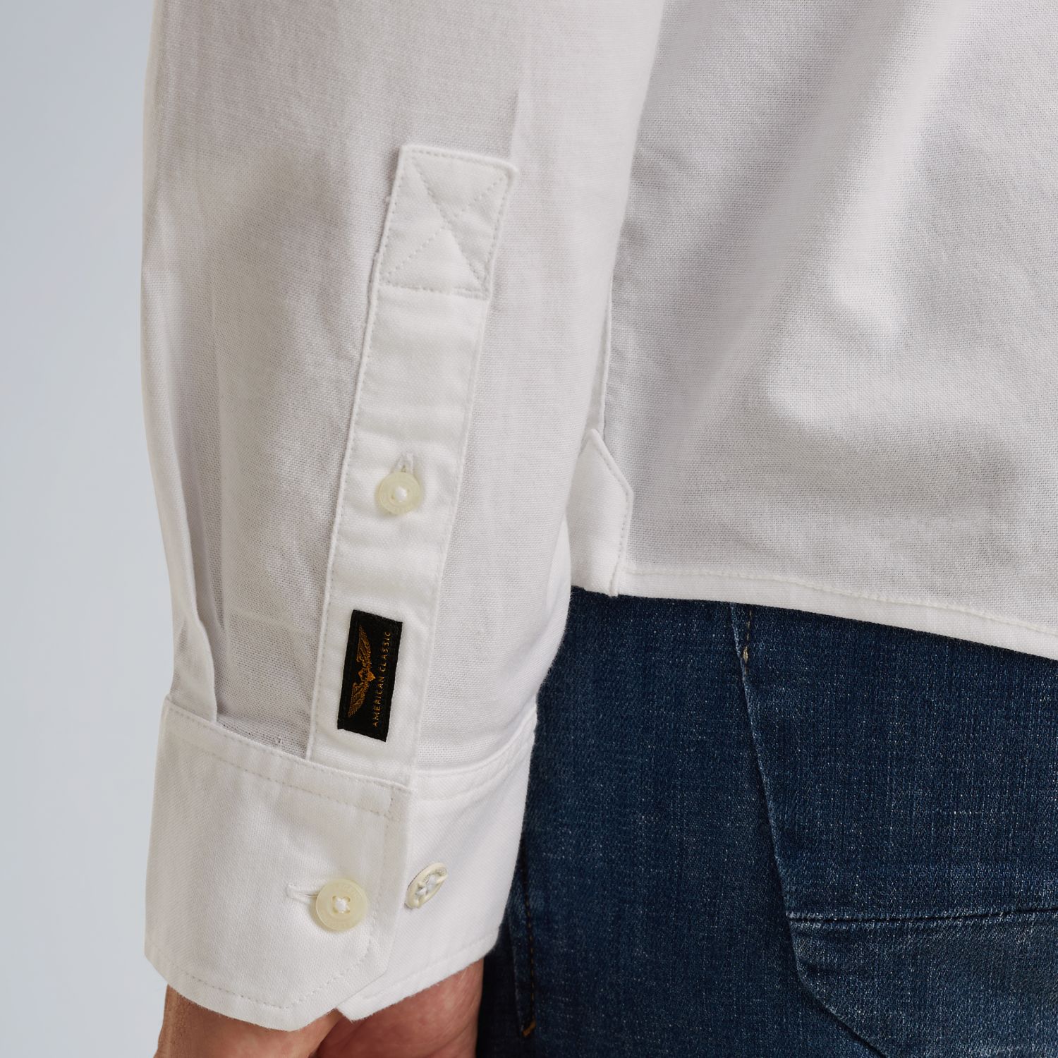 Рубашка PME Legend с эффектом двух тонов белая артикул PSI2508206-7003