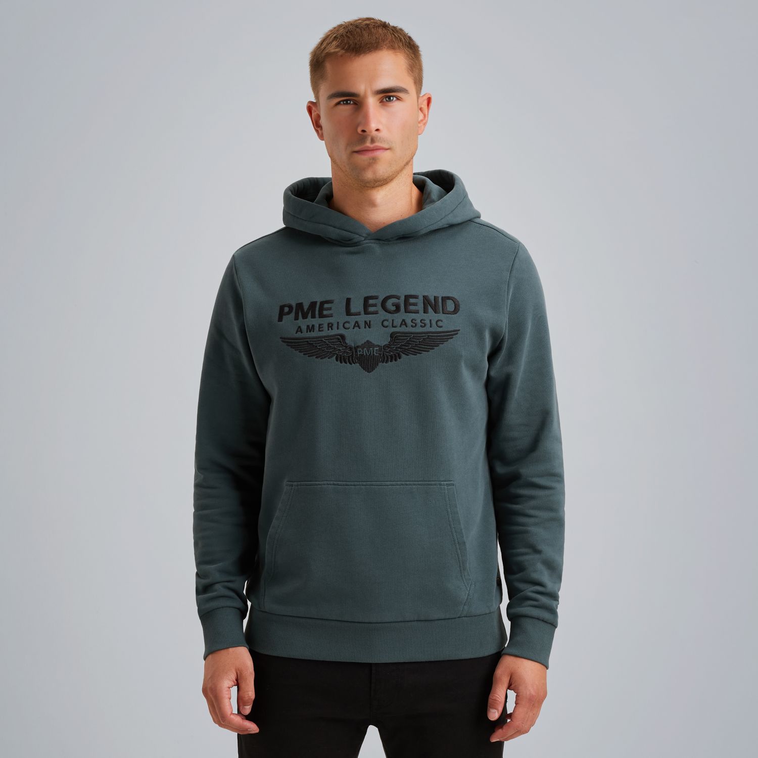 Толстовка PME Legend с логотипом синяя артикул PSW2508550-5125