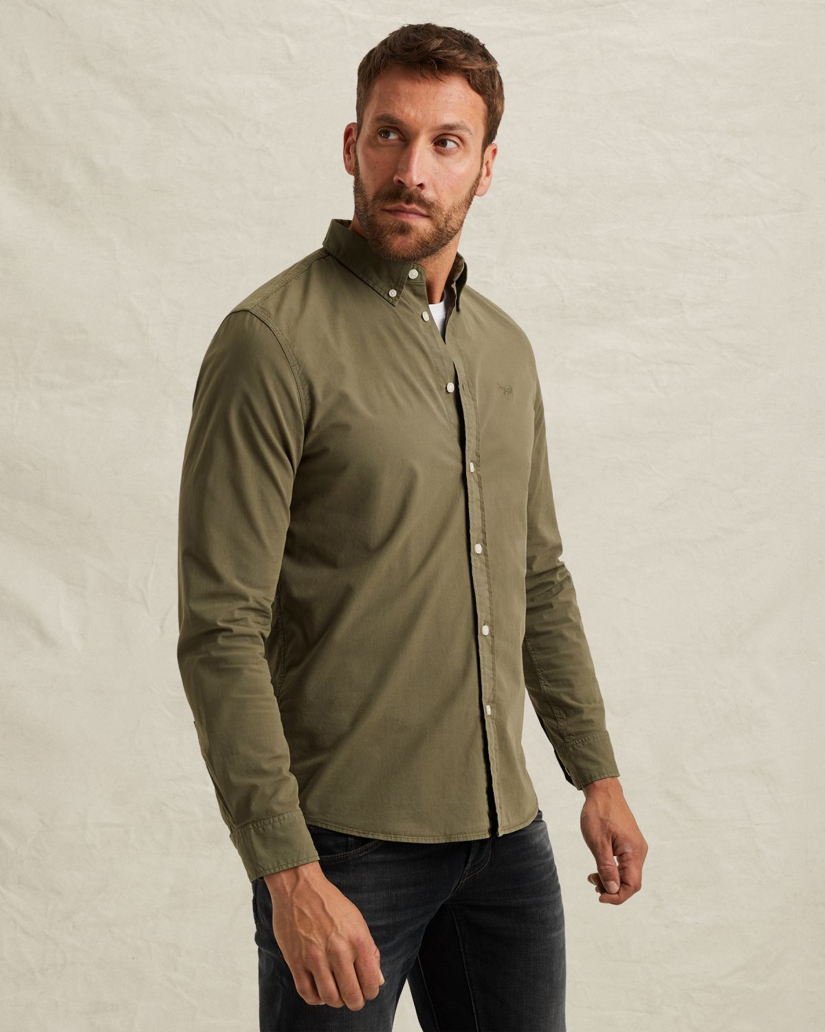 Рубашка PME Legend American Classic зелёная артикул PSI000044-6414