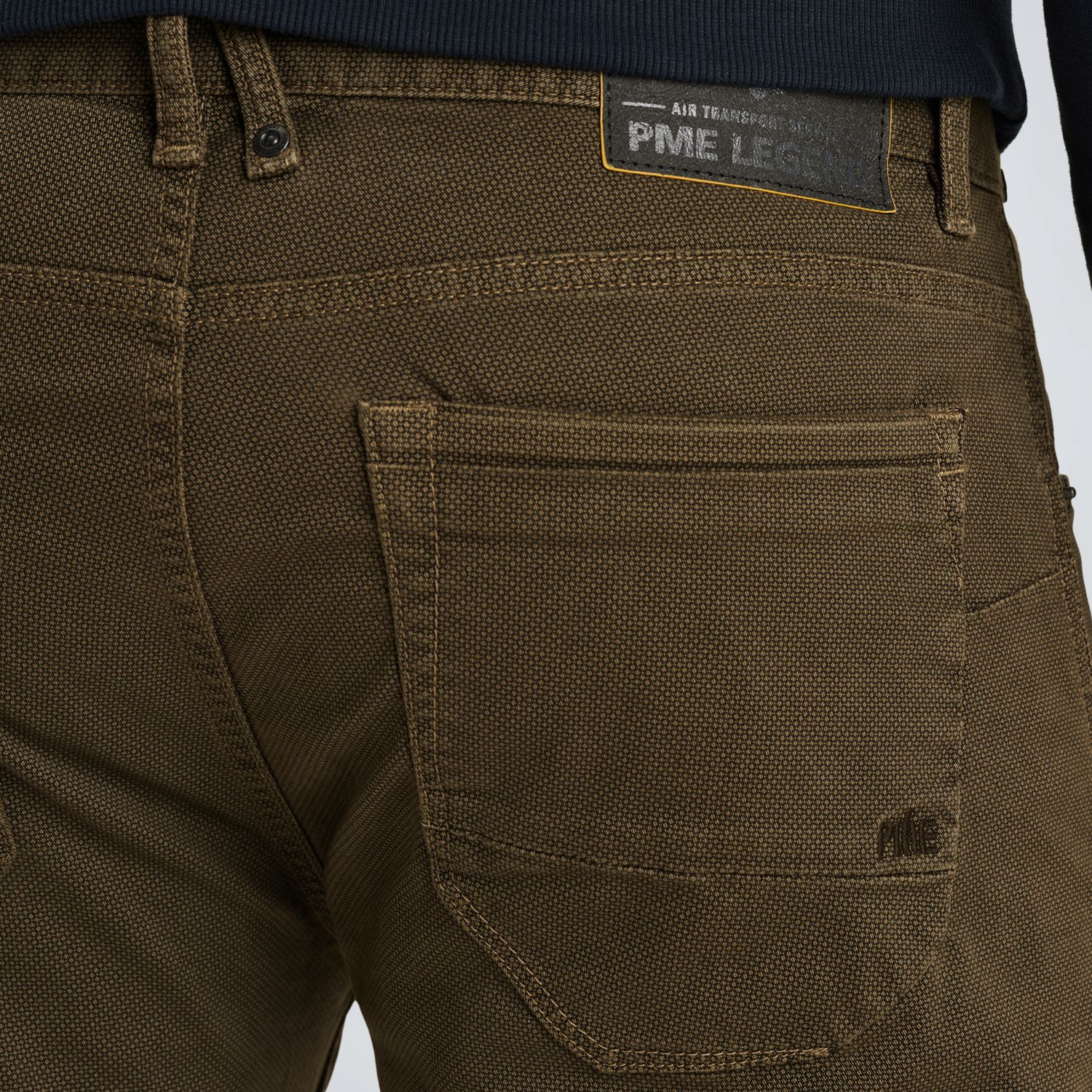 Брюки PME Legend Nightflight прямого кроя коричневые артикул PTR2508656-8031