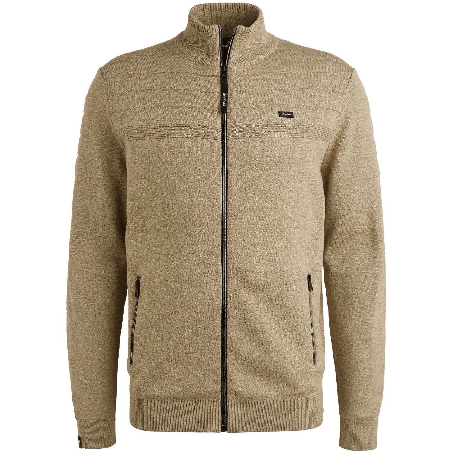 Кардиган Vanguard с молнией хаки артикул VKC2509374-8015