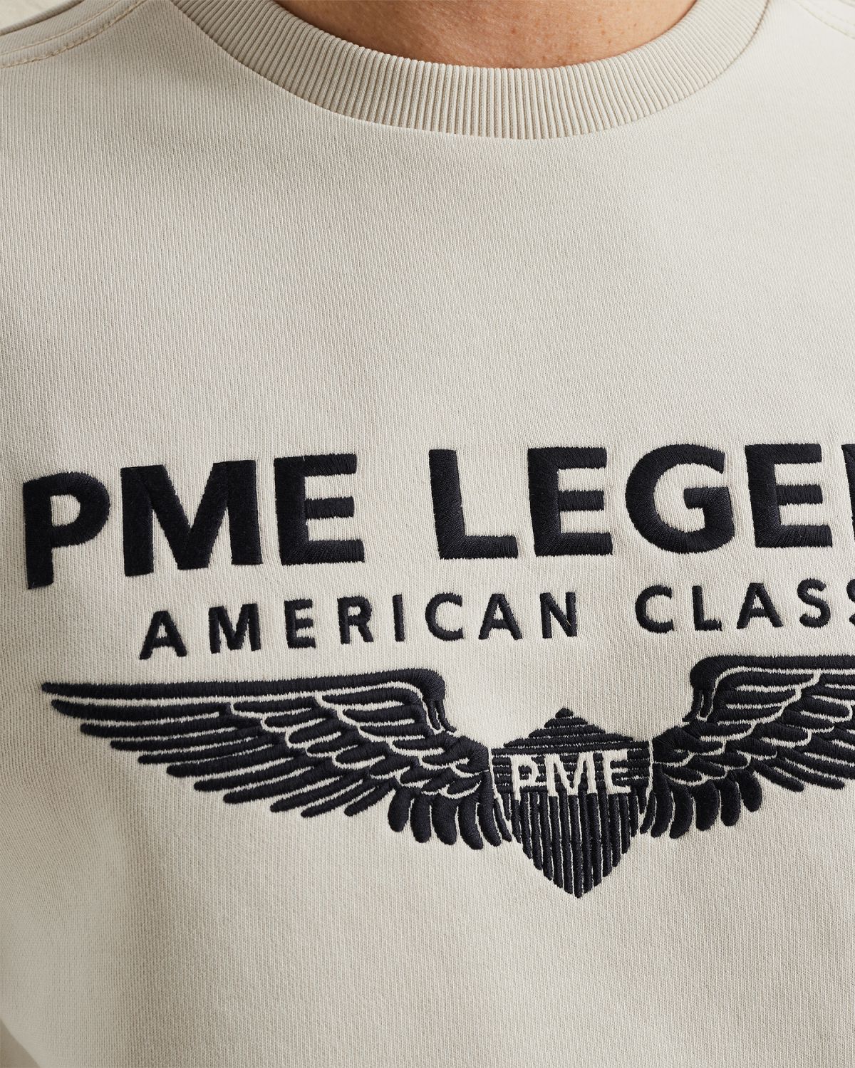 Свитшот PME Legend с логотипом бежевый артикул PSW0000440-7011