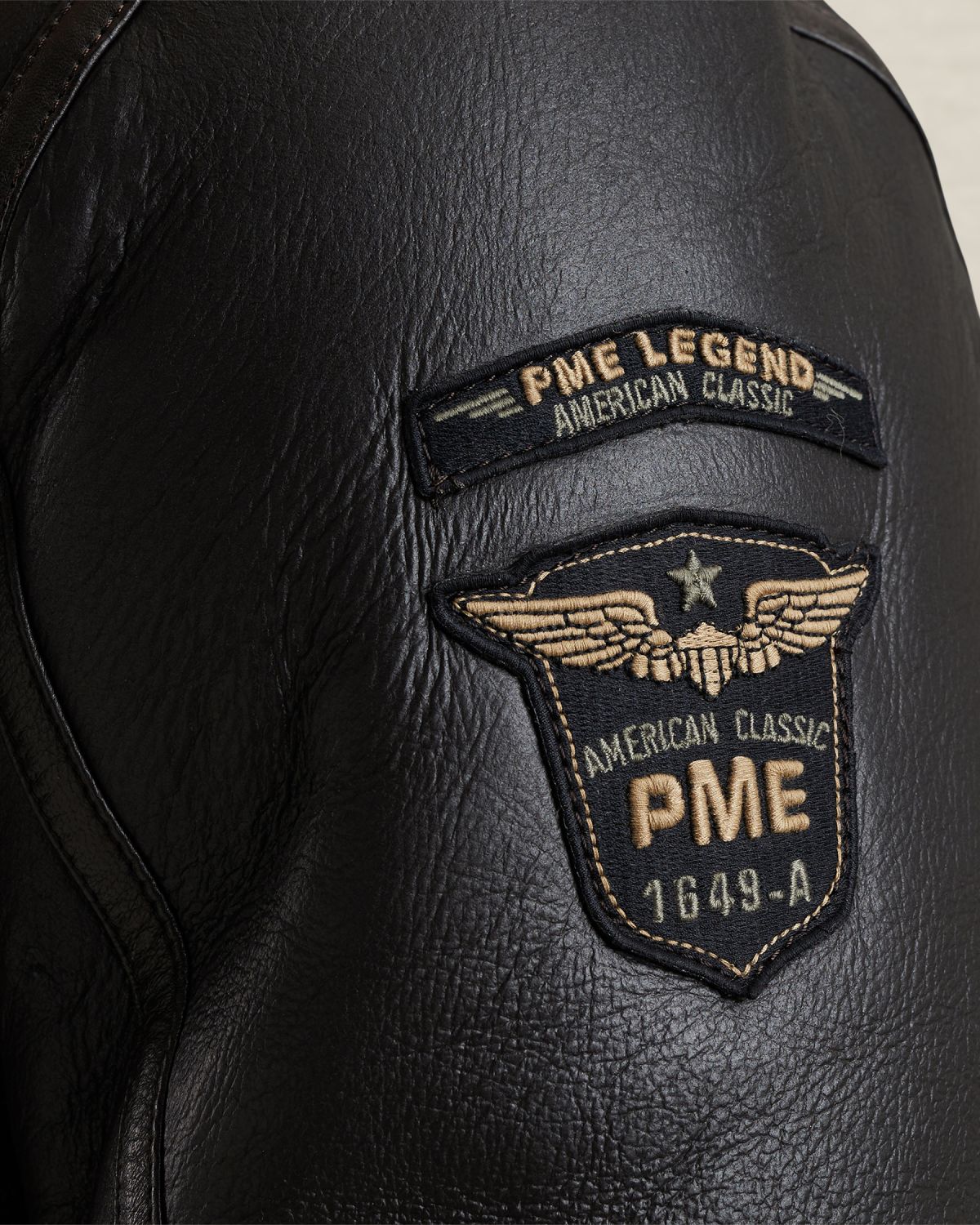 Куртка PME Legend из овчины коричневая артикул PLJ00705-771