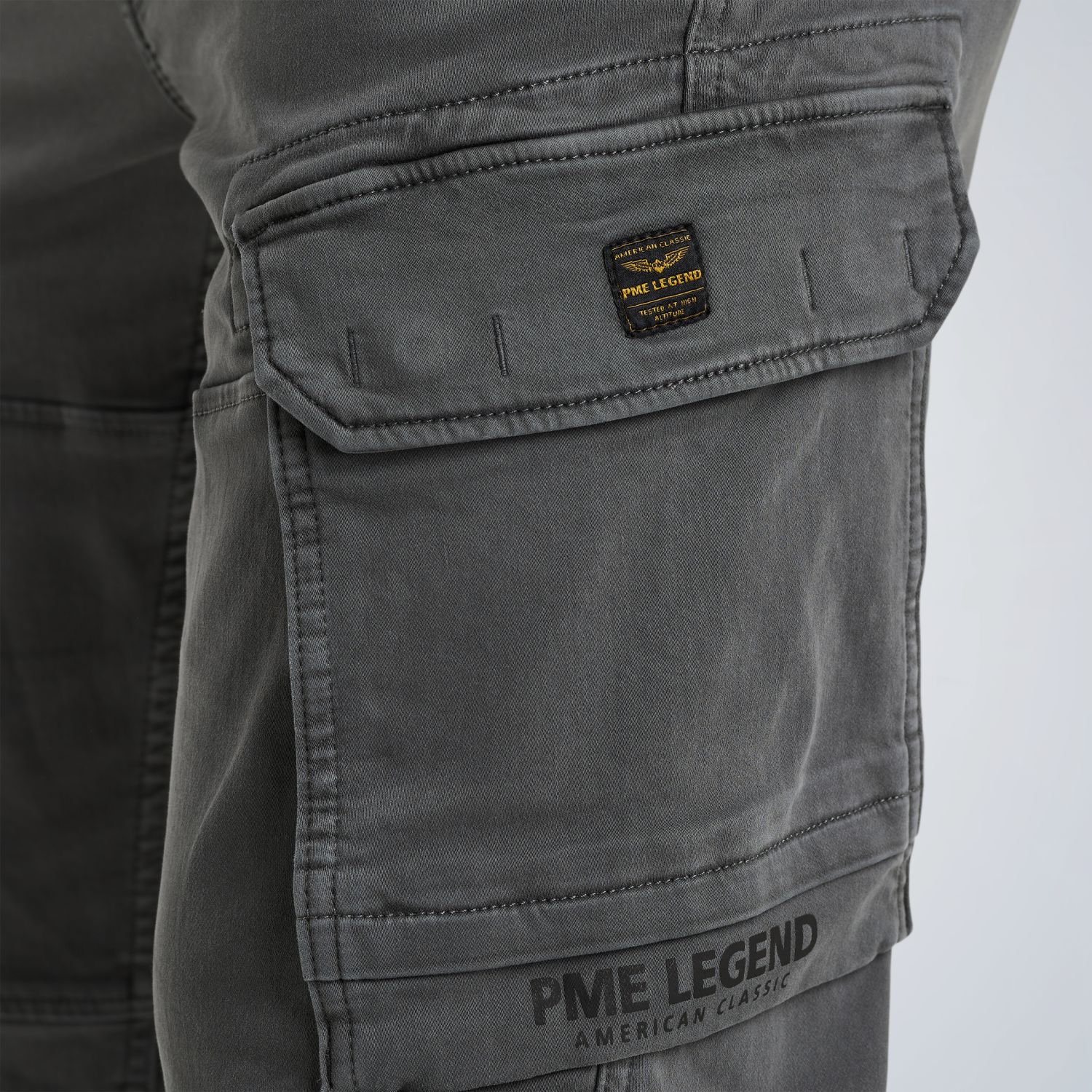 Брюки PME Legend Expedizor карго свободного кроя тёмно-серые артикул PTR2503622-9106