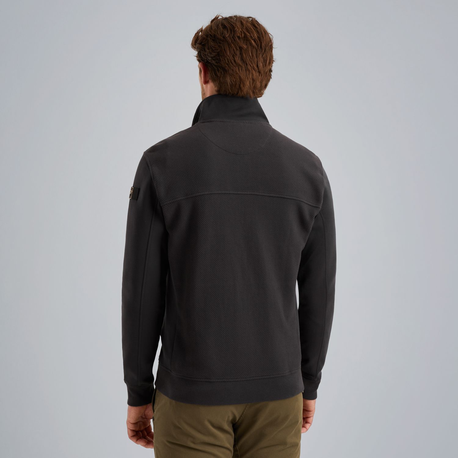 Толстовка на молнии коричневая артикул PSW2506424-9140