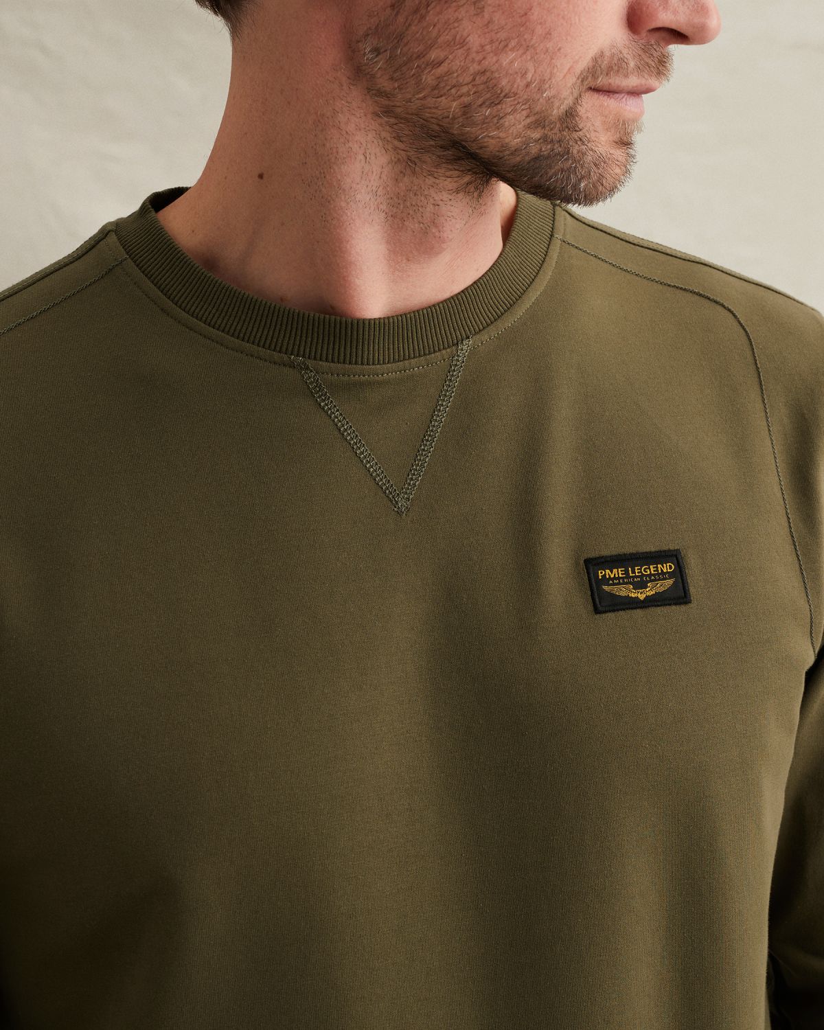 Свитшот PME Legend American Classic зелёный артикул PLS2602499-6415