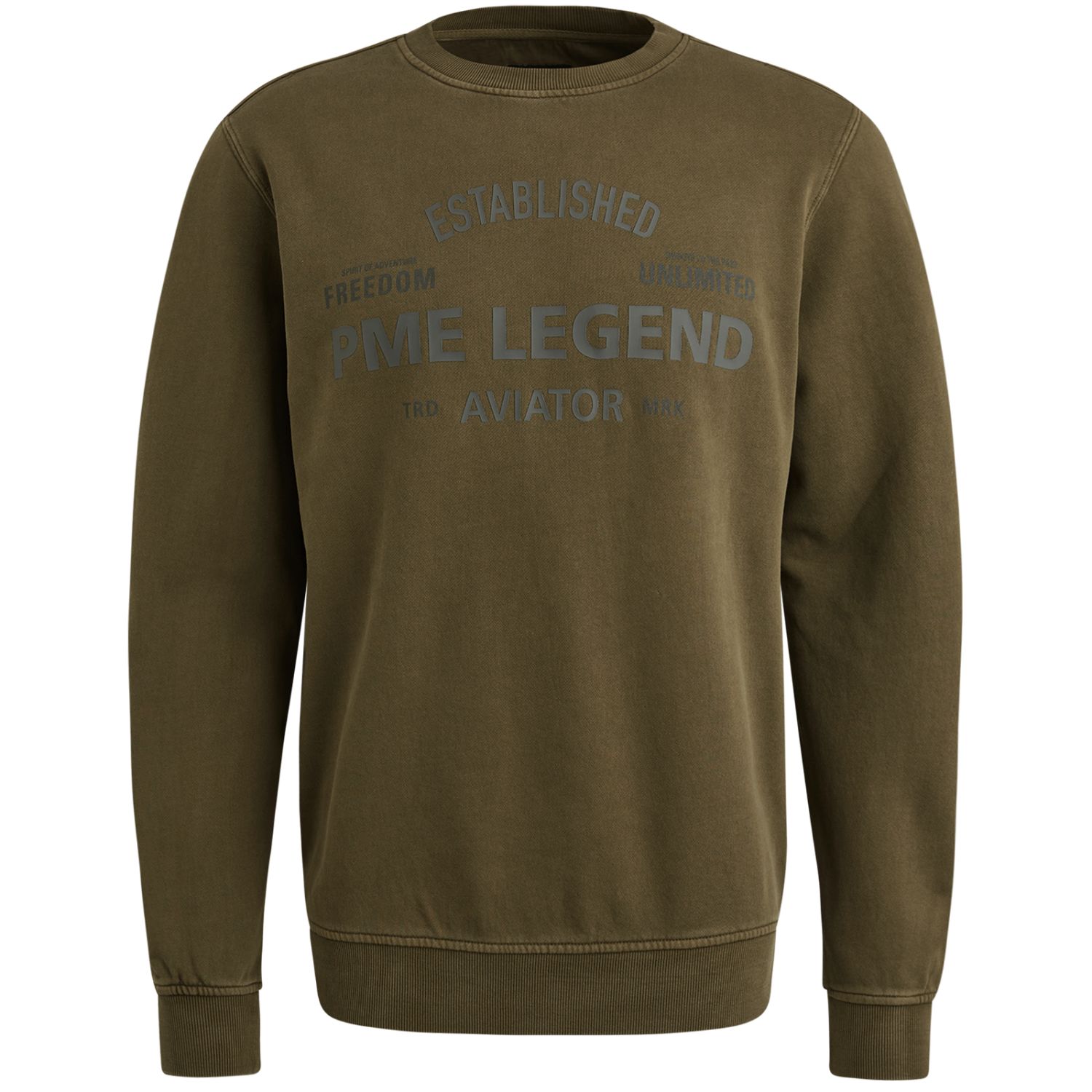 Свитшот PME Legend с принтом зелёный артикул PSW2508430-6416