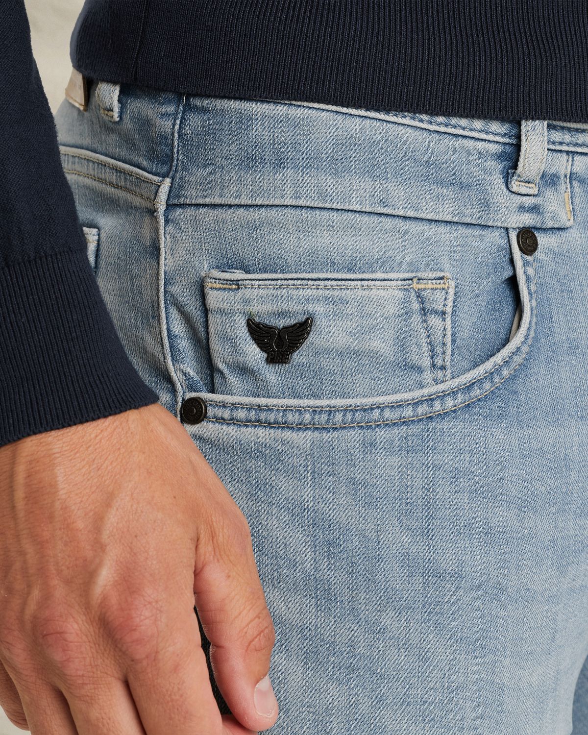 Джинсы PME Legend Carior зауженные синие артикул PTR450-BSS