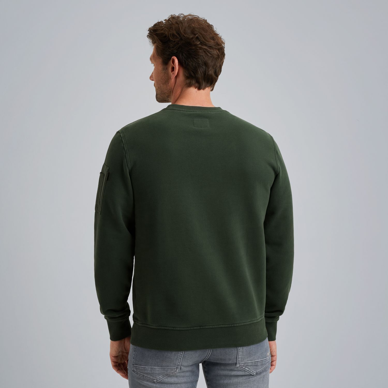 Свитшот PME Legend с принтом зелёный артикул PSW2510473-6027