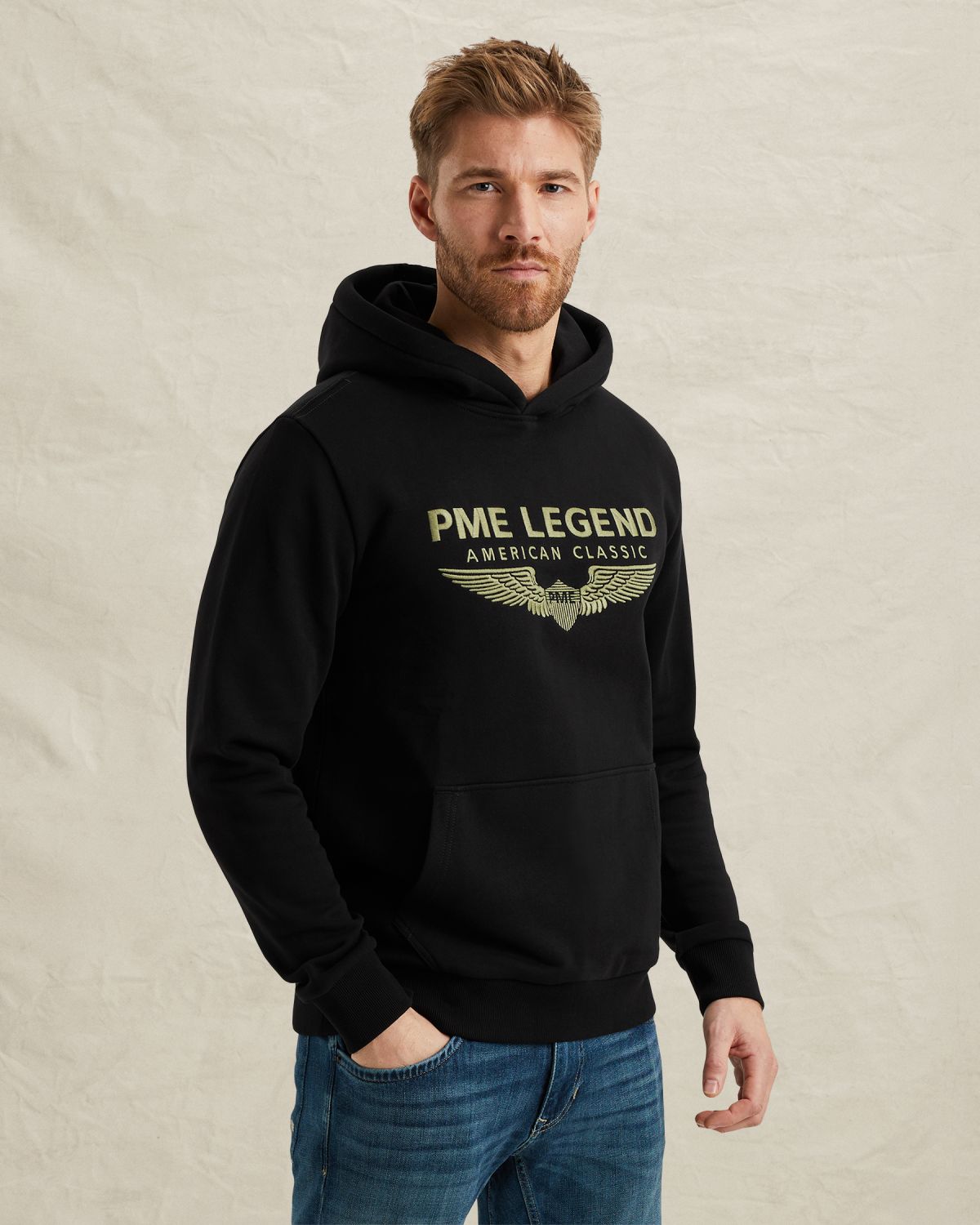 Худи PME Legend с логотипом чёрный артикул PSW0000550-999