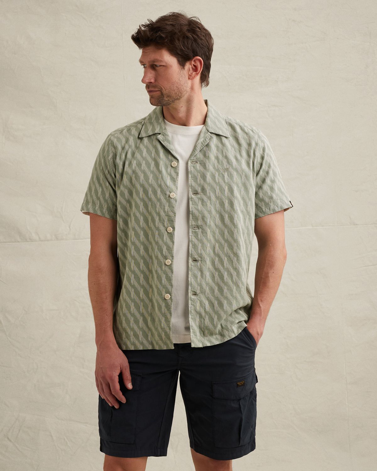 Рубашка PME Legend с короткими рукавами зелёная артикул PSIS2604225-6123