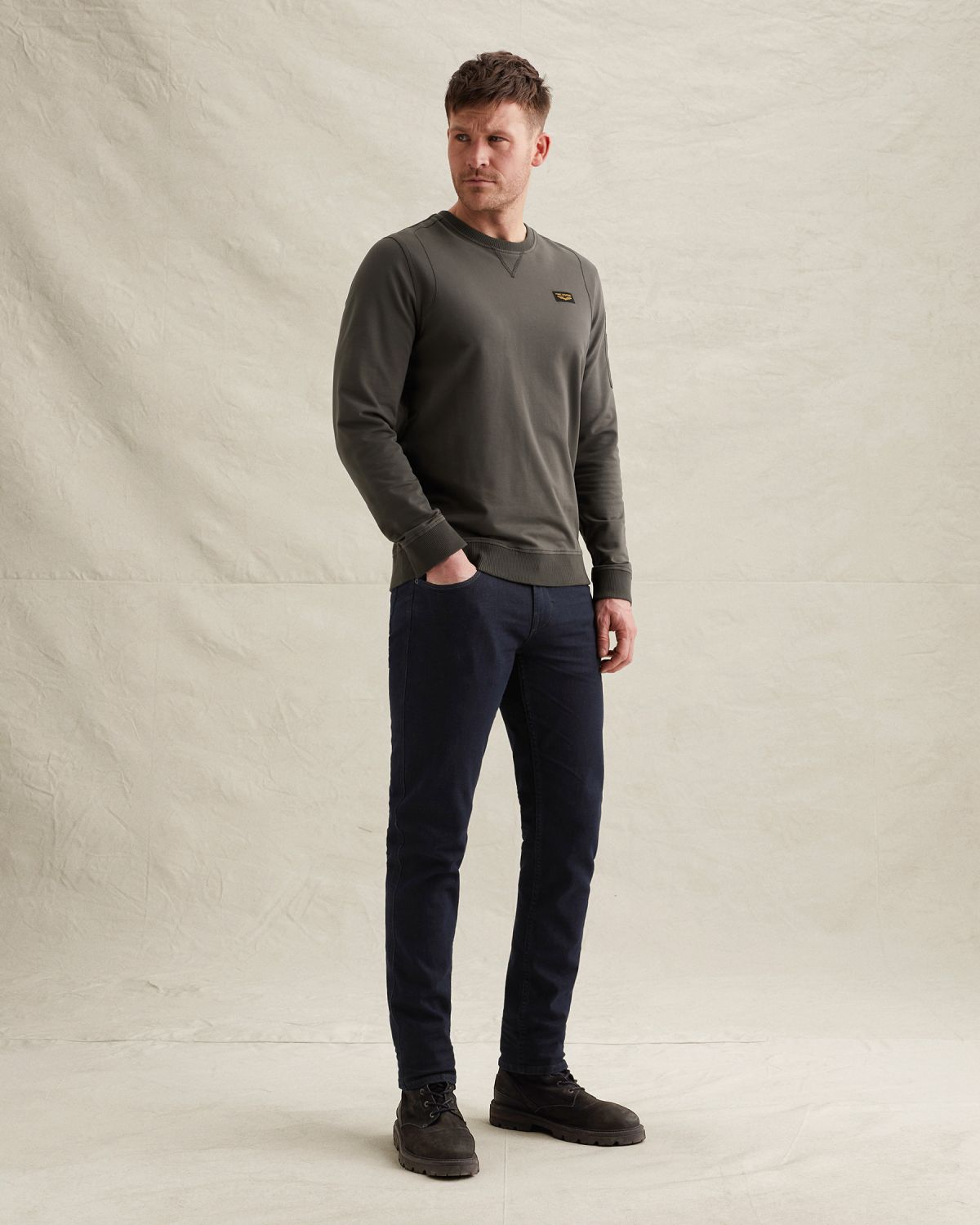 Джинсы Nightflight прямого кроя синие артикул PTR120-DCB