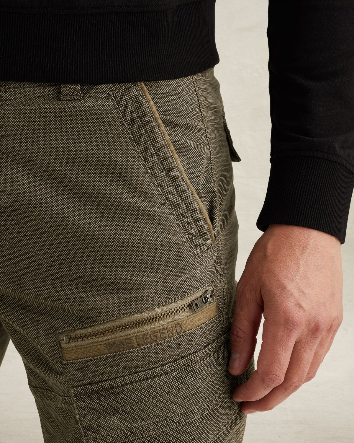 Брюки PME Legend Nordrop карго свободного кроя зелёные артикул PTR2602608-6405