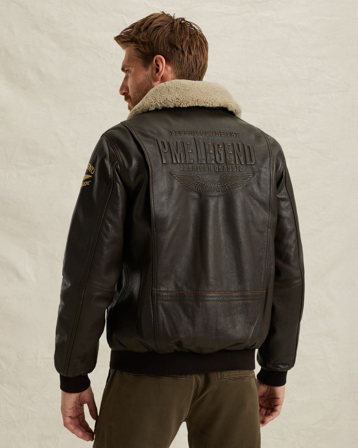 Куртка Iconic Hudson кожаная коричневая артикул PLJ650010-771