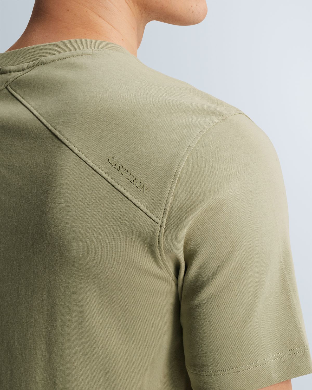 Футболка Cast-Iron из интерлока зелёная артикул CTSS2604584-6390