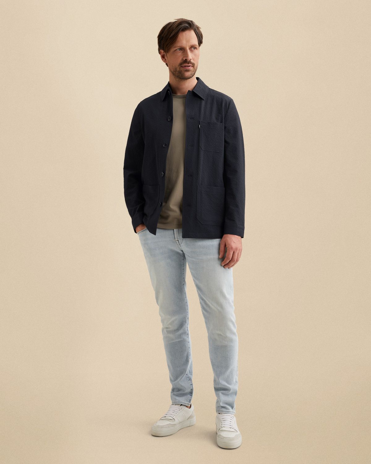 Джинсы Vanguard V850 зауженные синие артикул VTR2603742-PBD