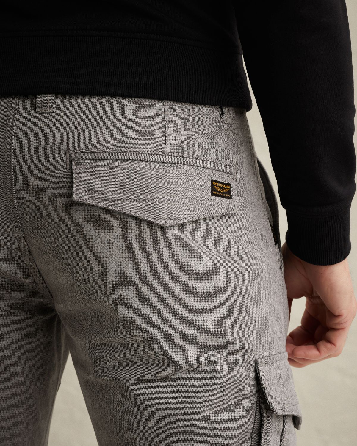 Брюки PME Legend карго с прямой штаниной свободного кроя серые артикул PTR2603603-GIW