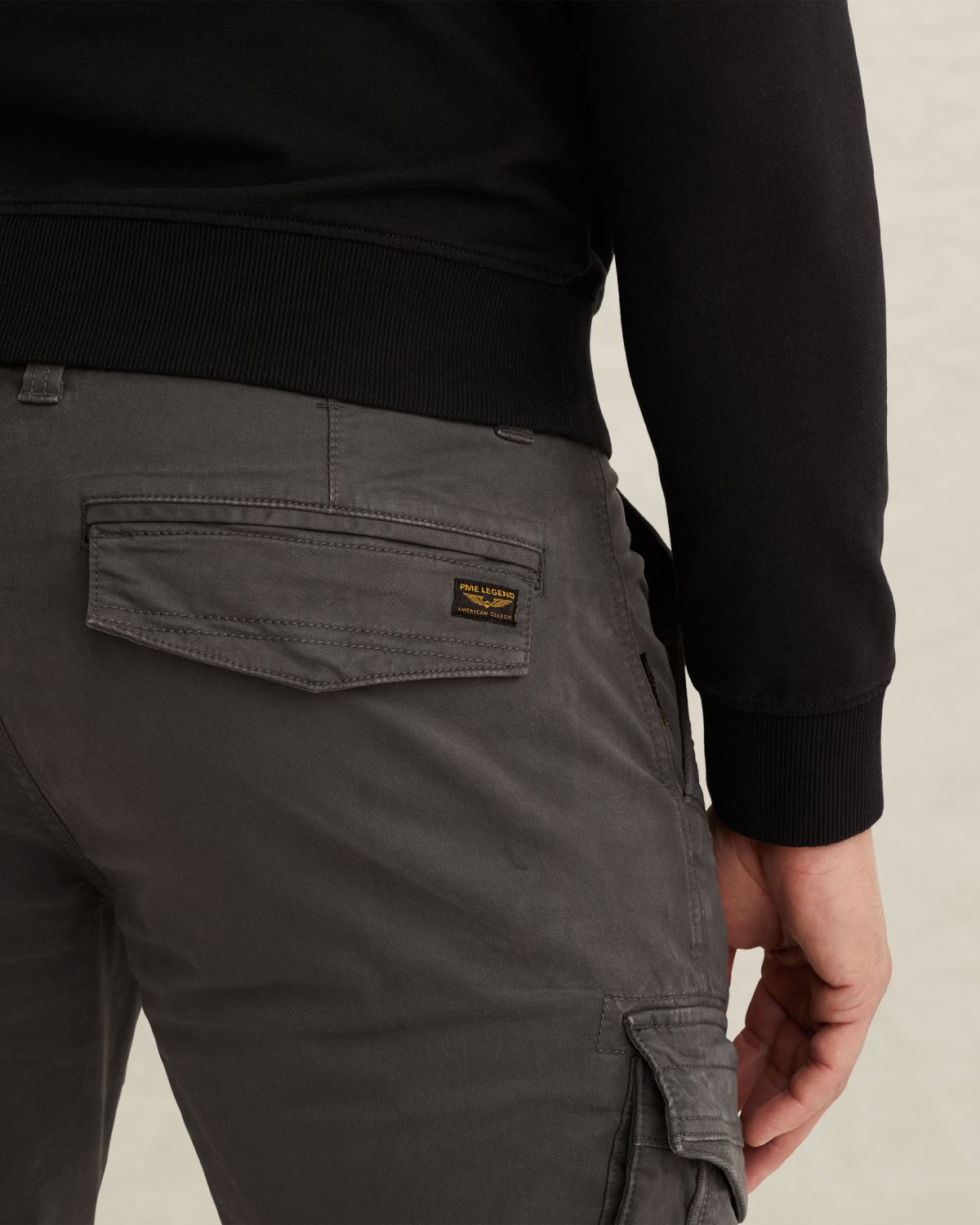 Брюки PME Legend Nordrop с карманами серые артикул PTR2602600-9117