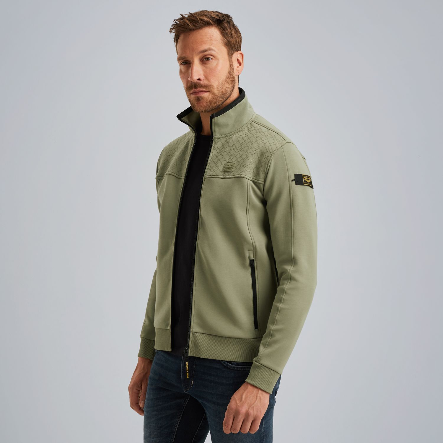 Толстовка PME Legend на молнии зелёная артикул PSW2508437-6379