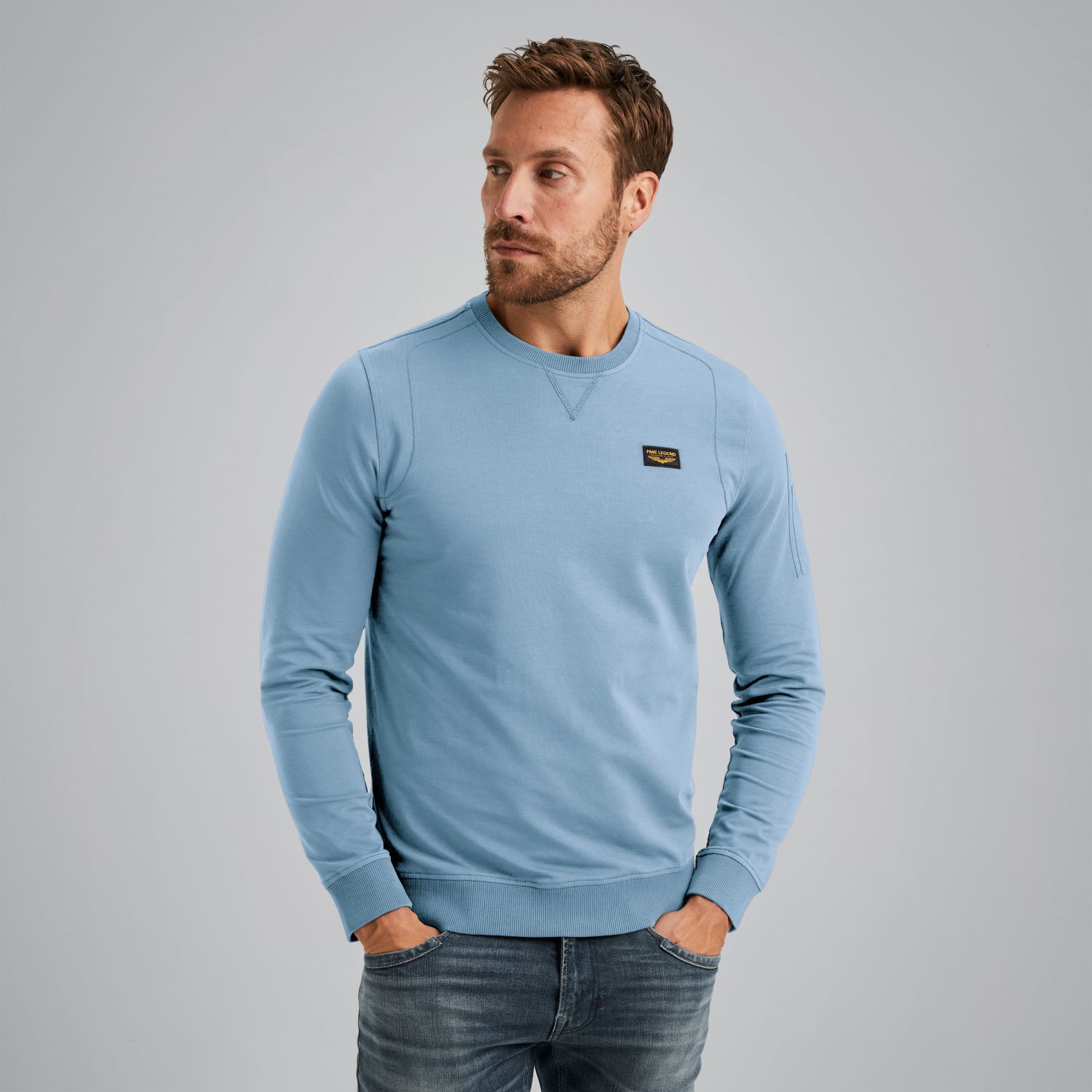 Свитшот PME Legend American Classic синий артикул PLS0000431-5326