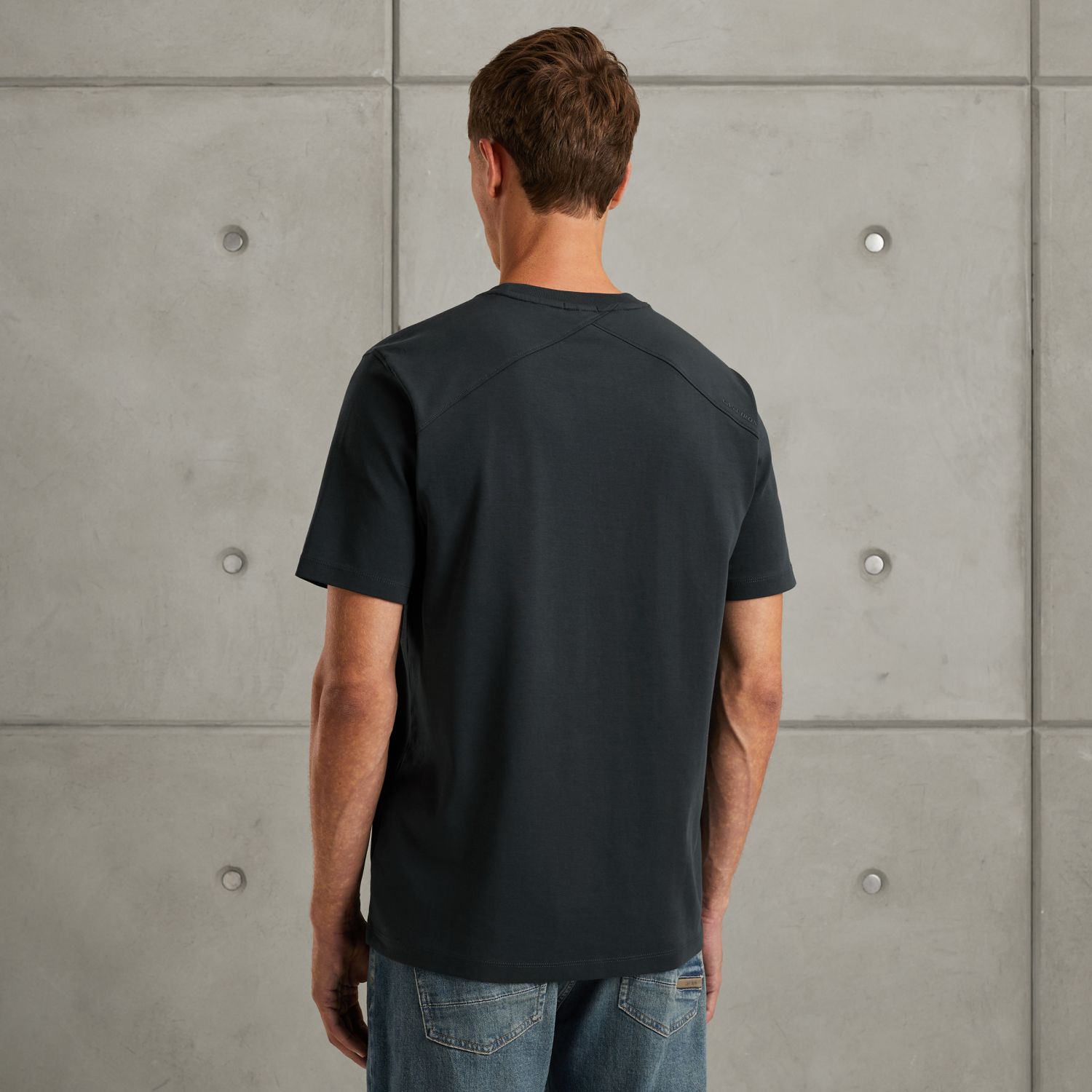 Футболка Cast-Iron синяя артикул CTSS2508588-5442