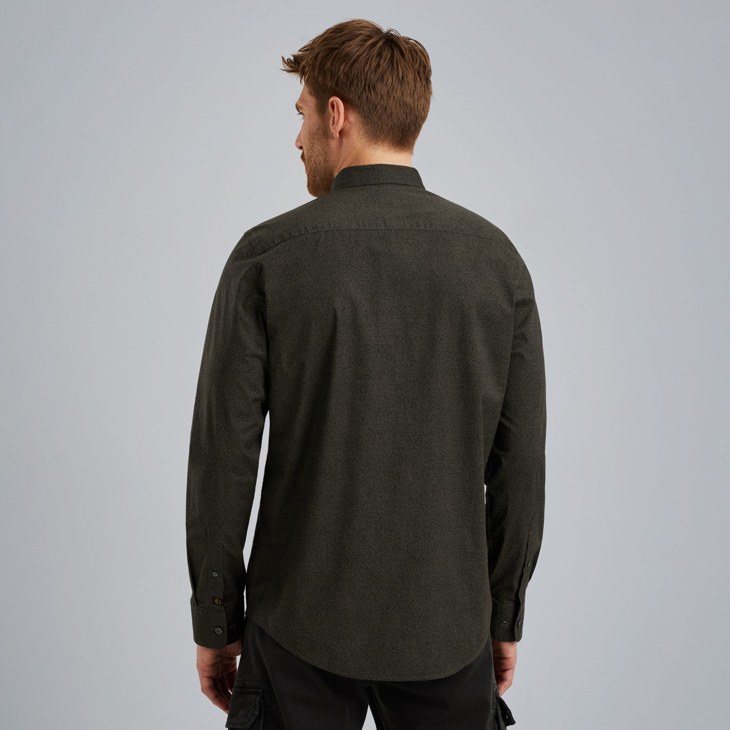 Рубашка PME Legend с принтом зелёная артикул PSI2509238-8039